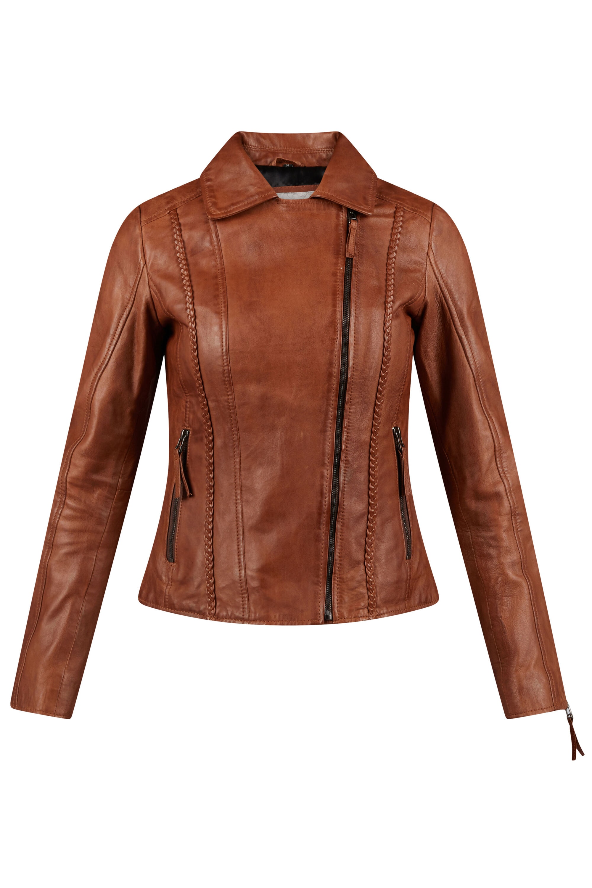 7eleven Bikerjacke "SEJADY" ohne Kapuze mit Ziernähten