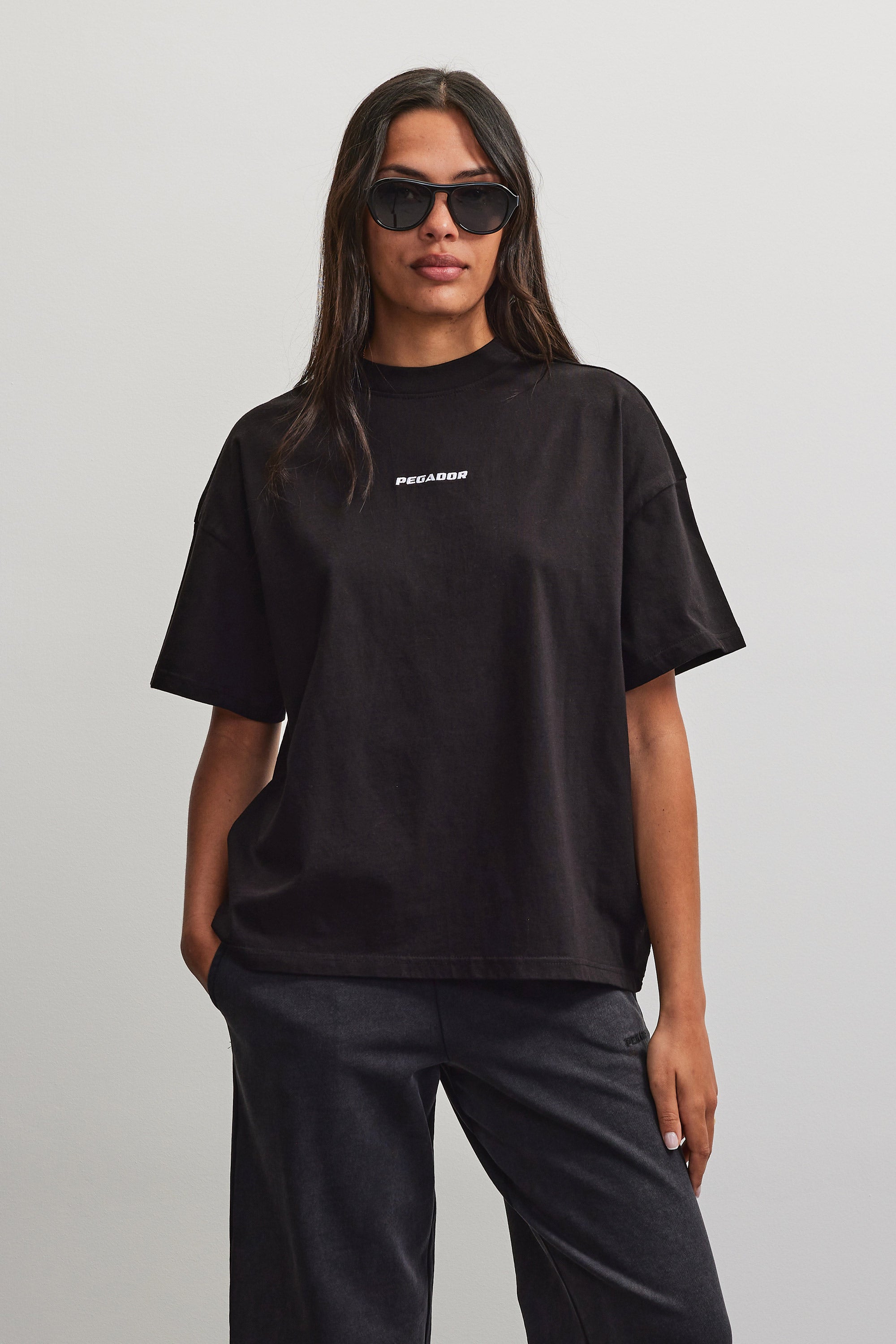 PEGADOR T-Shirt "Bracy Heavy Oversized Tee" Baumwolle, oversize