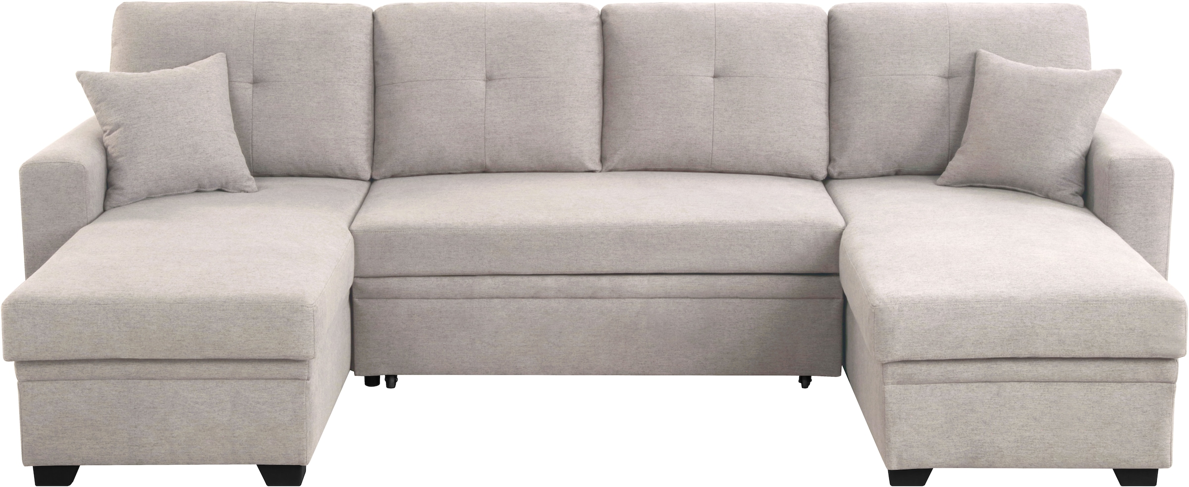 ATLANTIC home collection Wohnlandschaft "Gerrit U-Form", inkl. 2 Bettkästen günstig online kaufen