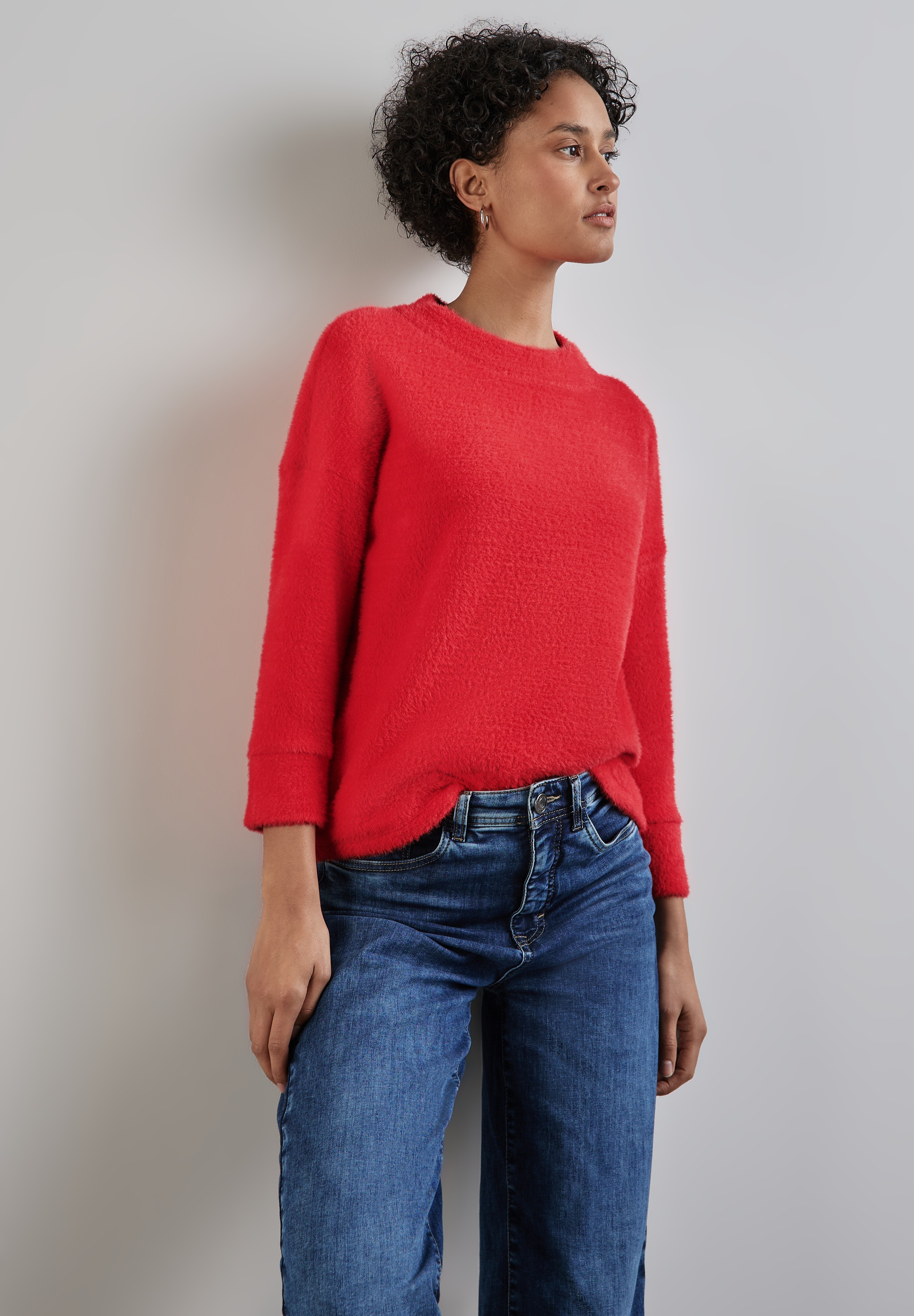 STREET ONE 3/4-Arm-Shirt su Rollkragen