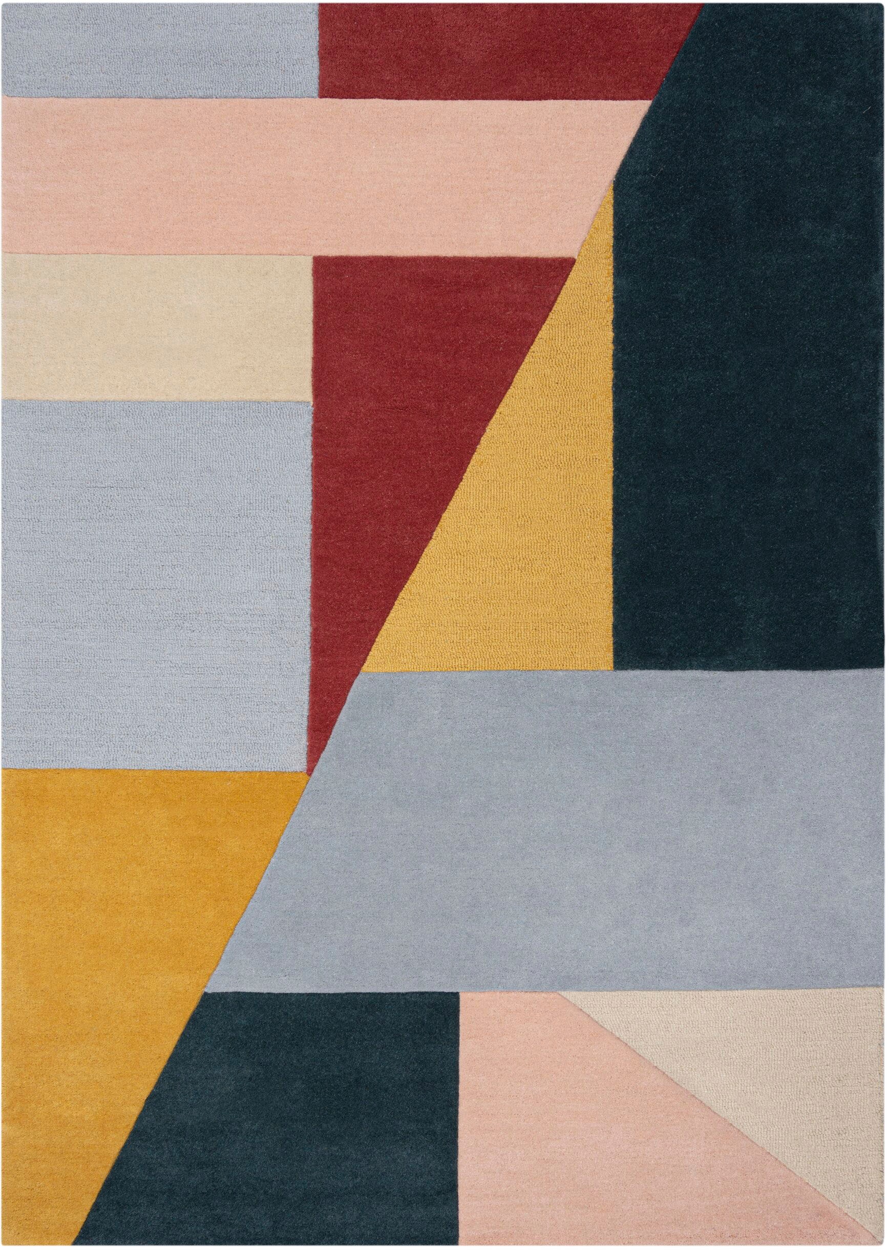FLAIR RUGS Wollteppich »Alwyn«, rechteckig, 10 mm Höhe, Geometrisch