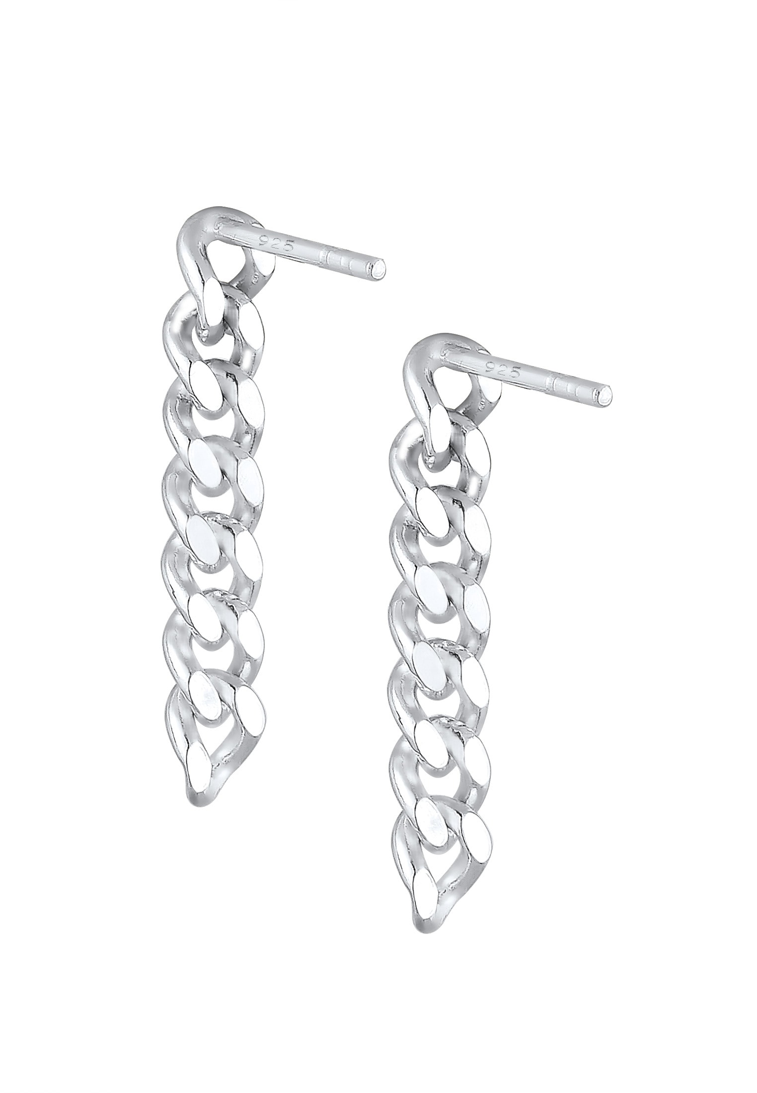 Elli Paar Ohrstecker »Hänger Panzerkette Trend Blogger Cool 925 Silber«