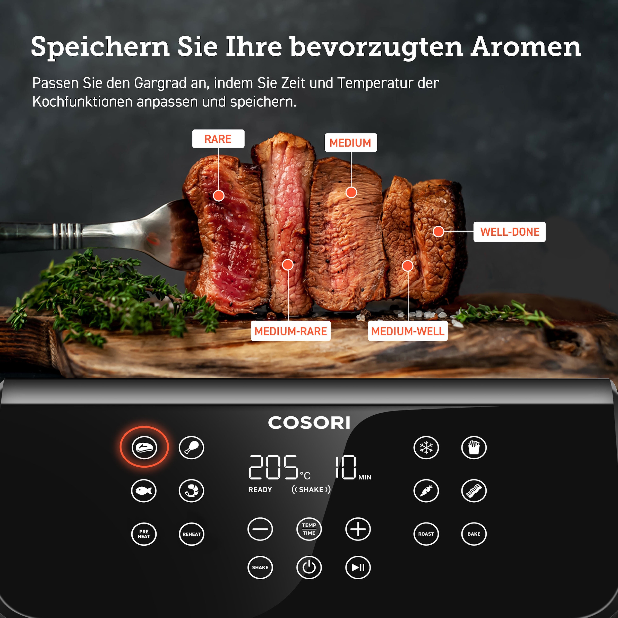 Cosori Heißluftfritteuse »CAF-P651-KEUR« 1700 W