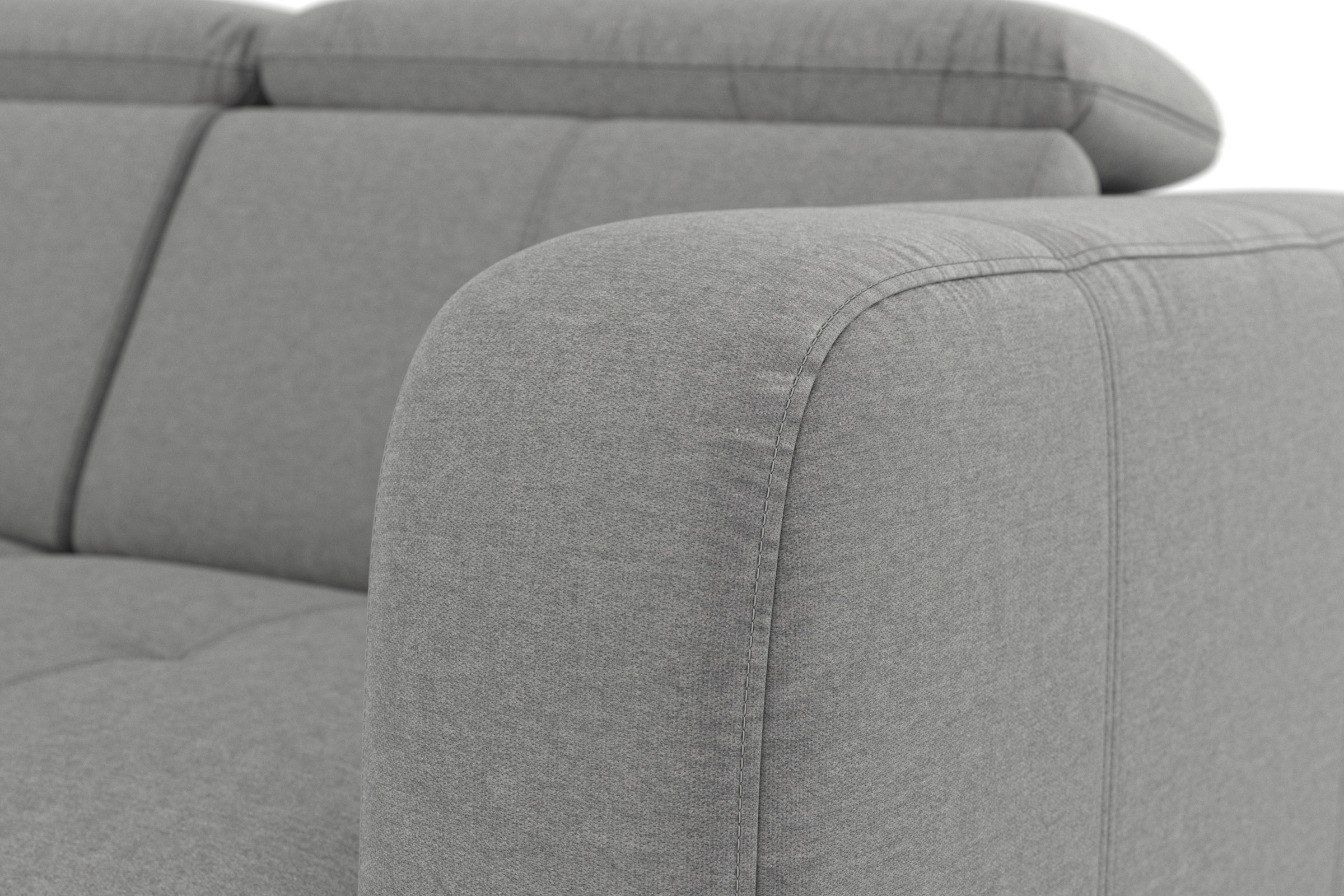 sit&more Ecksofa »Belluci L-Form«, inklusive Federkern, wahlweise mit Bettfunktion und Bettkasten
