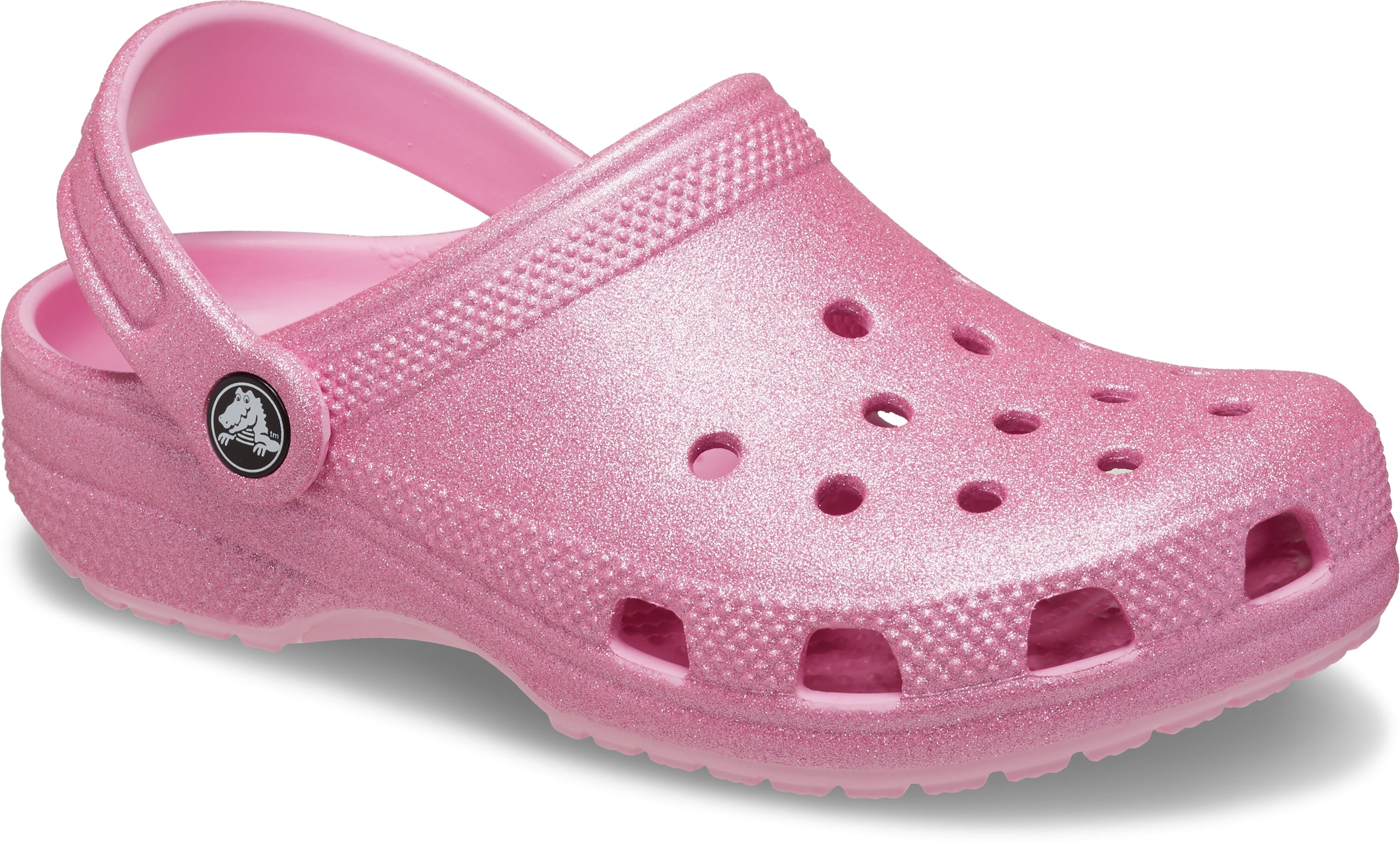 Crocs Clog »Classic Clog«, Glitzerschuh, Babyschuh, Sommerschuh mit allover Schimmer