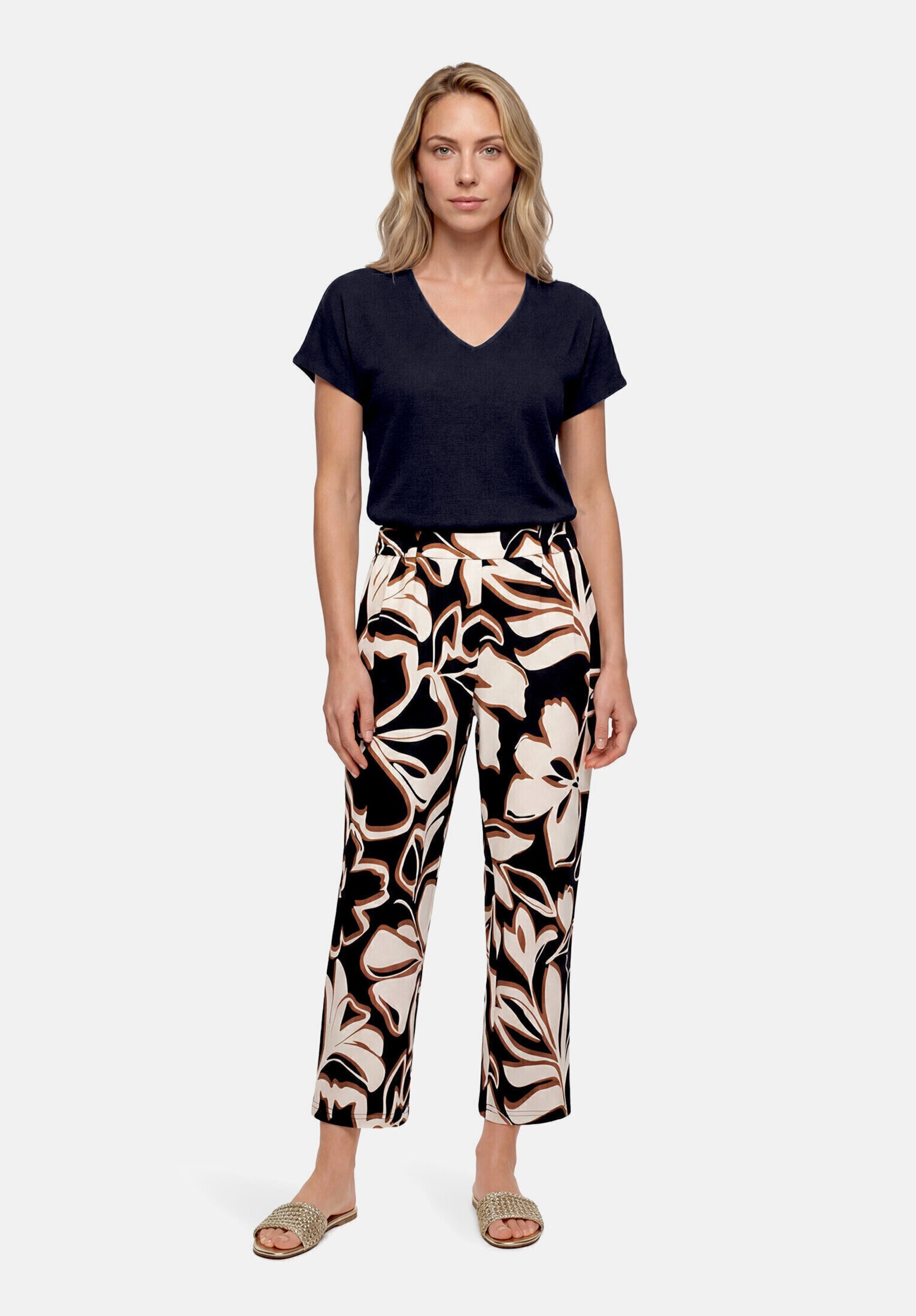Betty Barclay Schlupfhose "Damen mit Bundfalten"