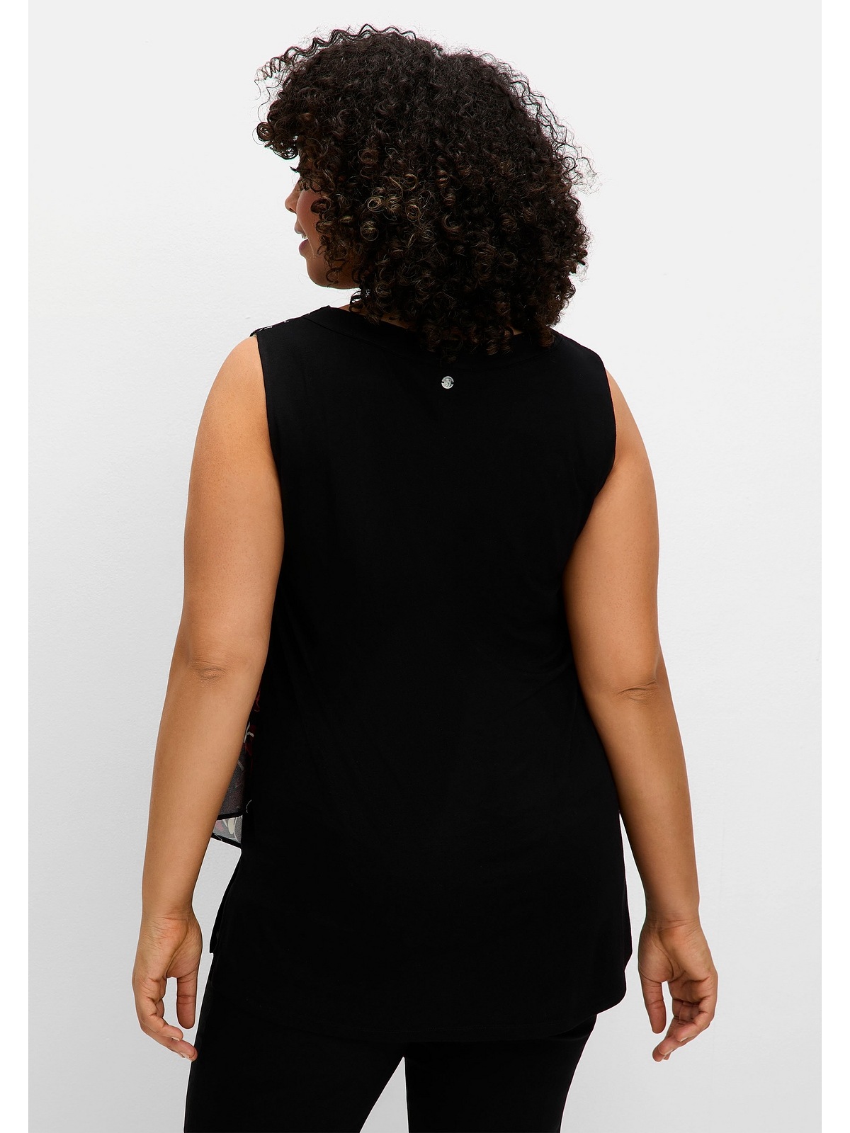 Sheego Tanktop "Große Größen", doppellagig mit Chiffon günstig online kaufen
