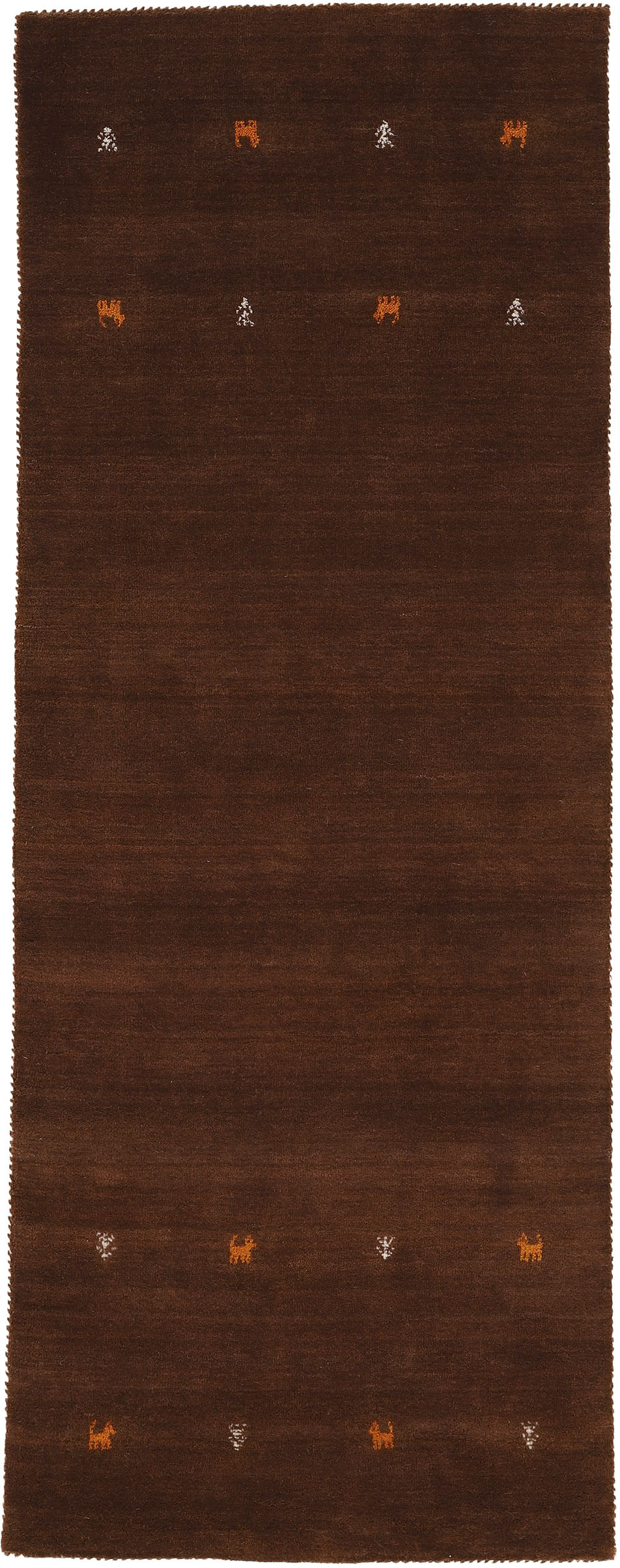 carpetfine "Gabbeh Uni, auch als Läufer und Rund erhältlich" rechteckig 15 mm Höhe reine Wolle, handgewebt, Gabbeh Loom Tiermotiv, große Farbauswahl