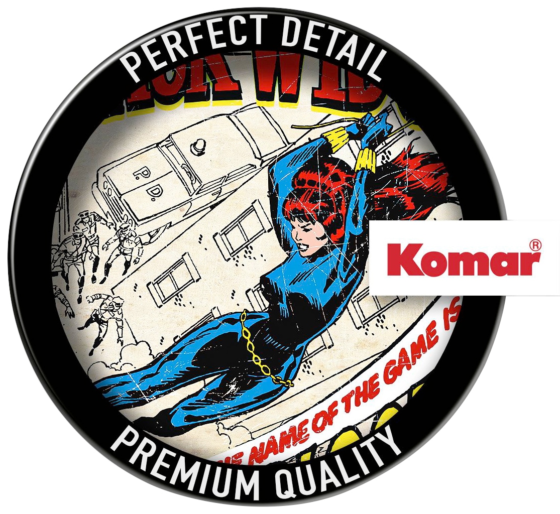 Komar Wandtattoo »Black Widow Comic Classic - Größe 50 x 70 cm«, (1 St.), selbstklebend, Wandsticker, Kinderzimmer