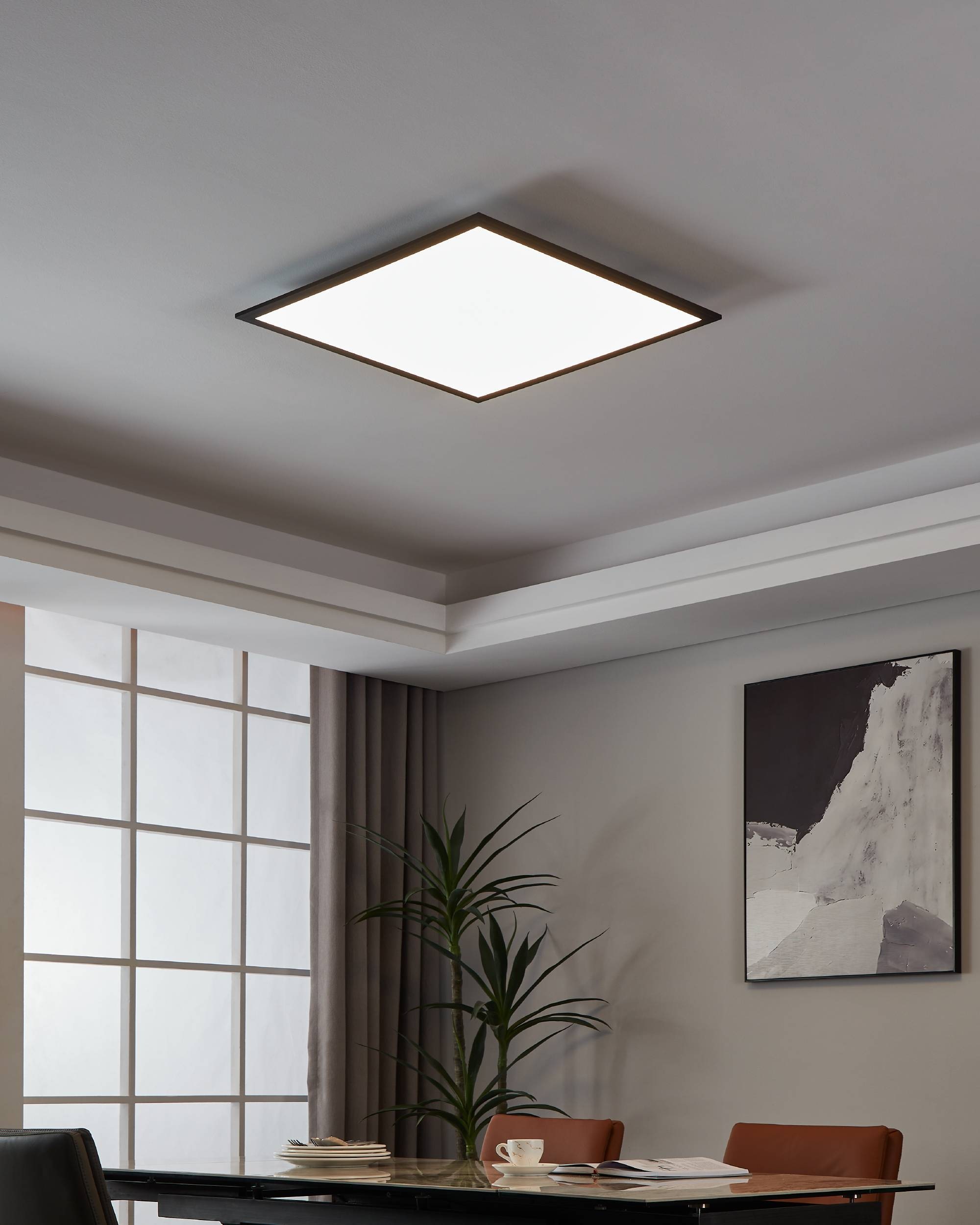 EGLO LED-Deckenleuchte »SALOBRENA-Z«,  in schwarz aus Alu / inkl. LED fest integriert - 33 Watt