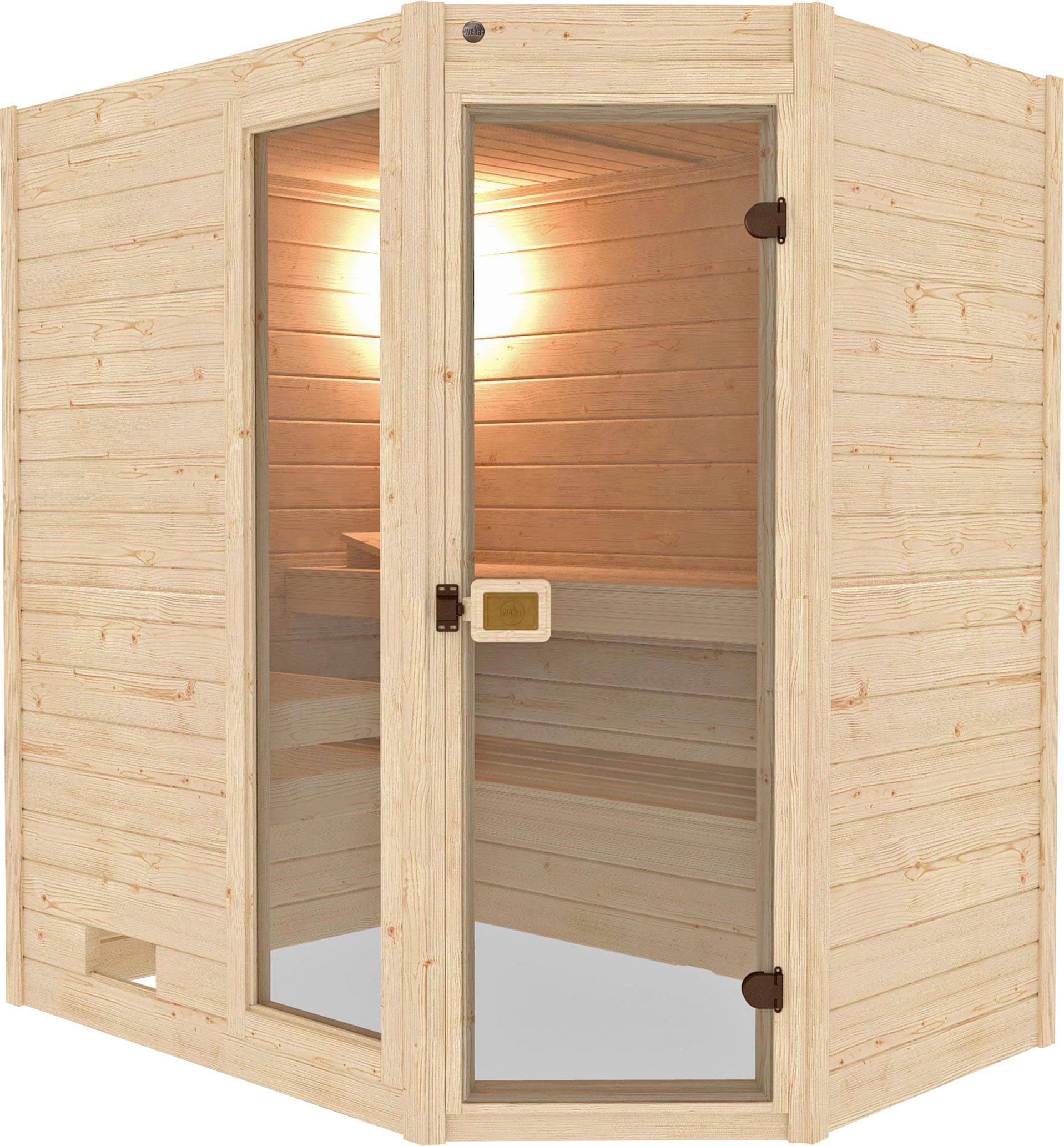 Sauna »Valida«, (Set), 5,4 kW-Ofen mit integrierter Steuerung
