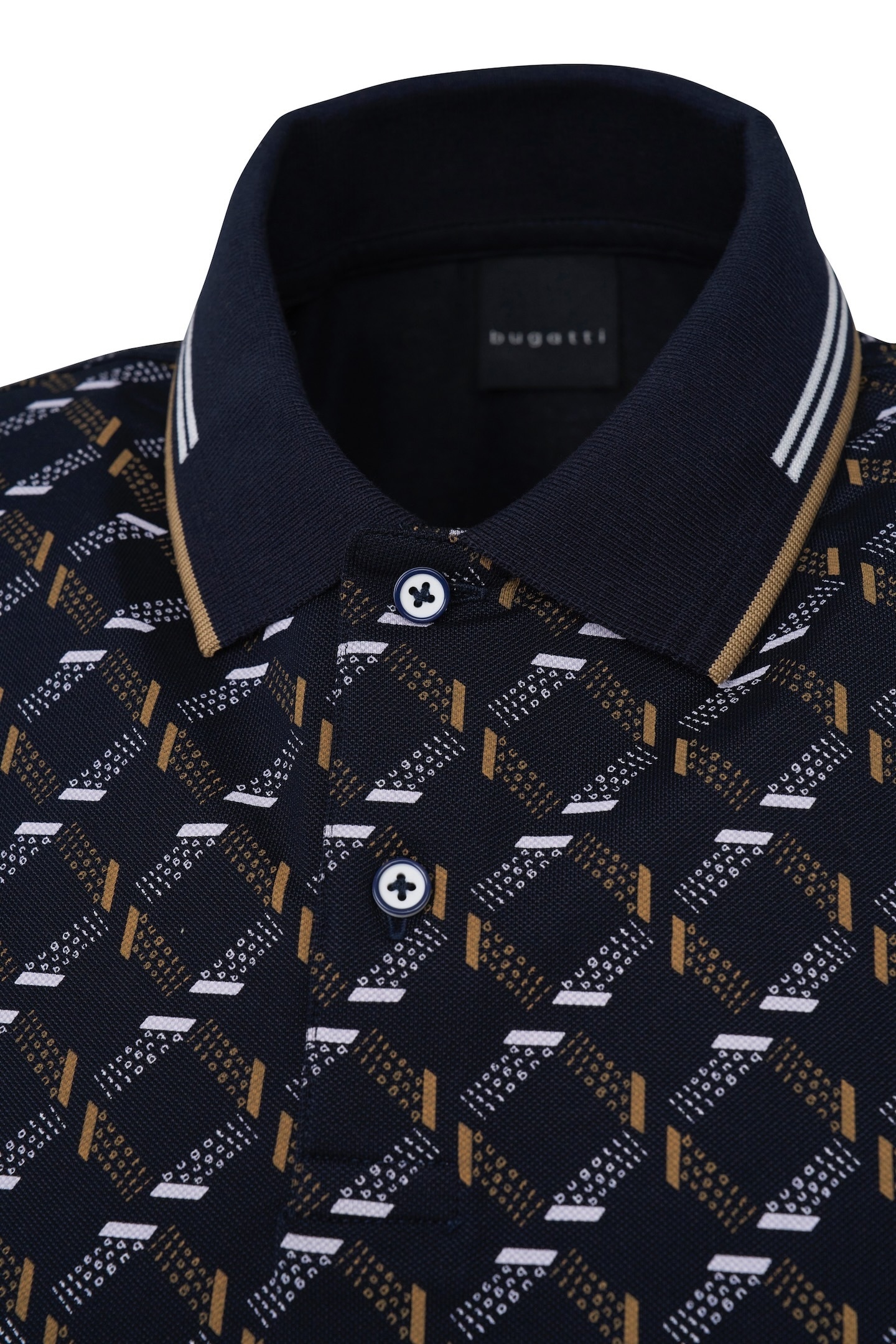 bugatti Poloshirt, mit Stretchfunktion