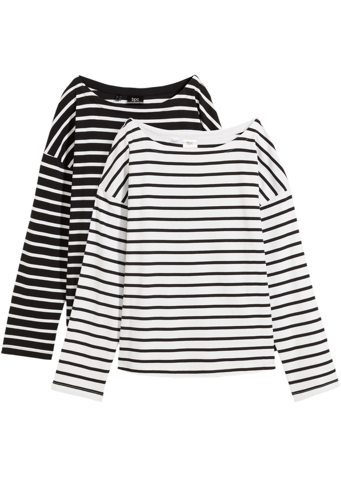 bonprix Langarmshirt Packung, 2, 2 Stk. im 2er Pack günstig online kaufen
