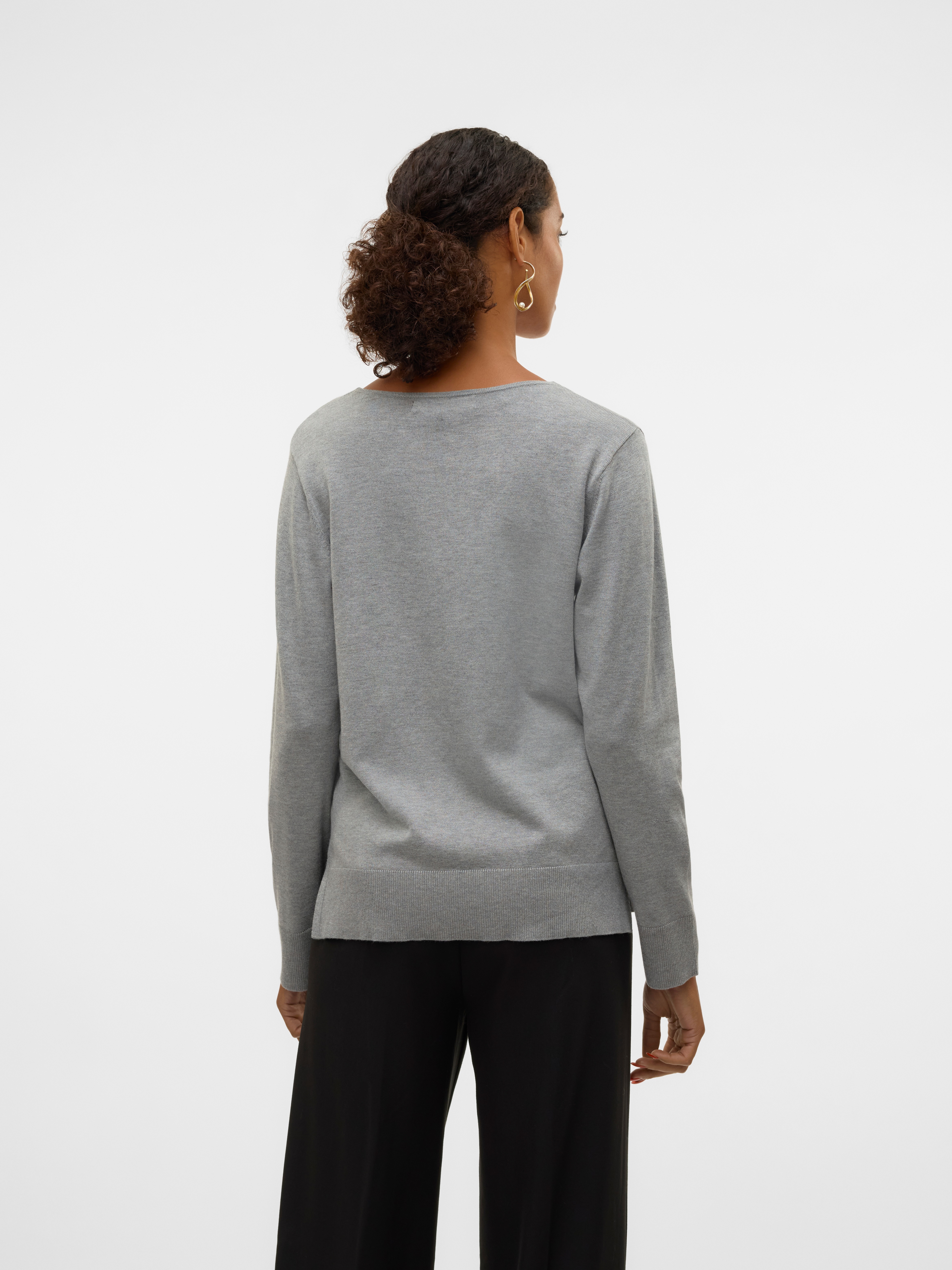 Thumbnail - Vero Moda Strickpullover "VMSILJE LS V-NECK PULLOVER GA NOOS"