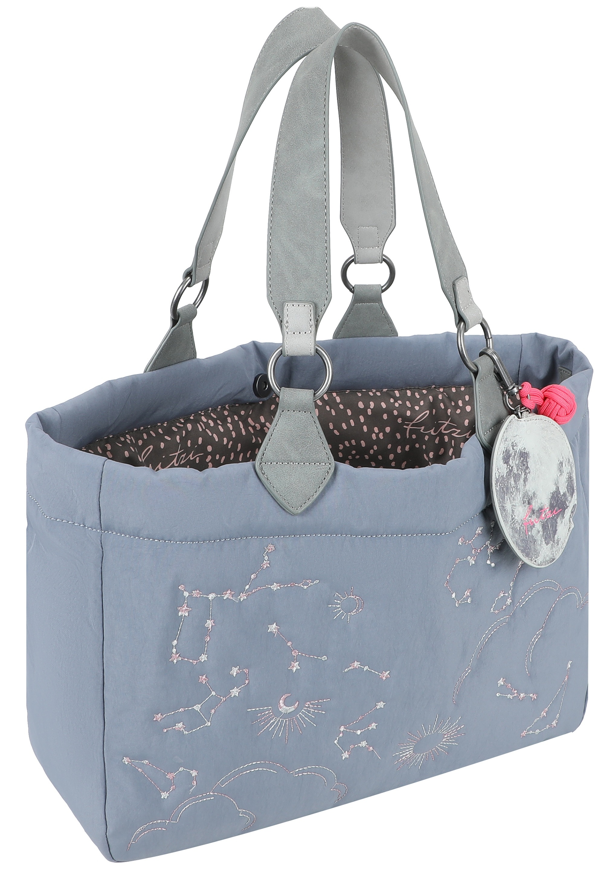 Fritzi aus Preußen Henkeltasche »Cosmo« mit dezenter Regenbogen-Stickerei