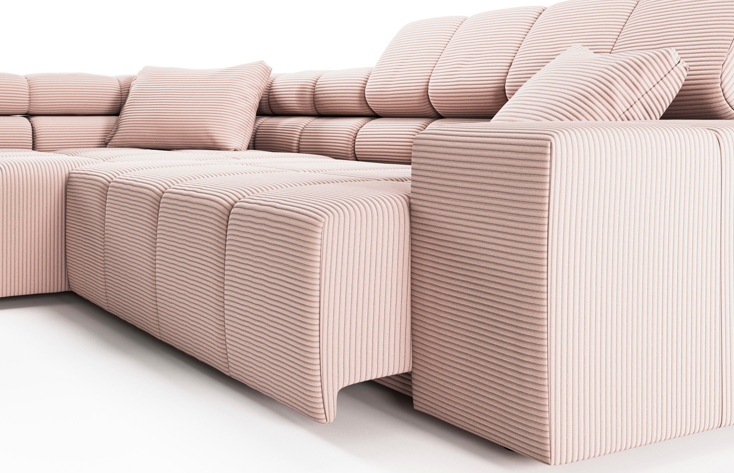 INOSIGN Ecksofa »Ancona incl. Kopfteilverstellung, OTTOs Choice, Breite 319cm, L-Form«, wahlweise motorische Sitztiefenverstellung, auch in Cord + Easy Care