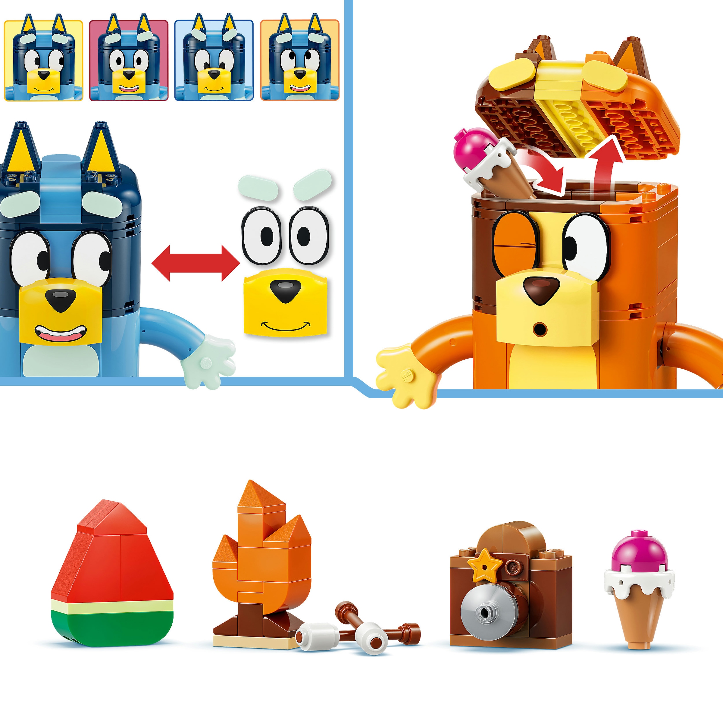 LEGO® Konstruktionsspielsteine »Blueys Familie aus LEGO Steinen (11217), LEGO Bluey« Made in Europe
