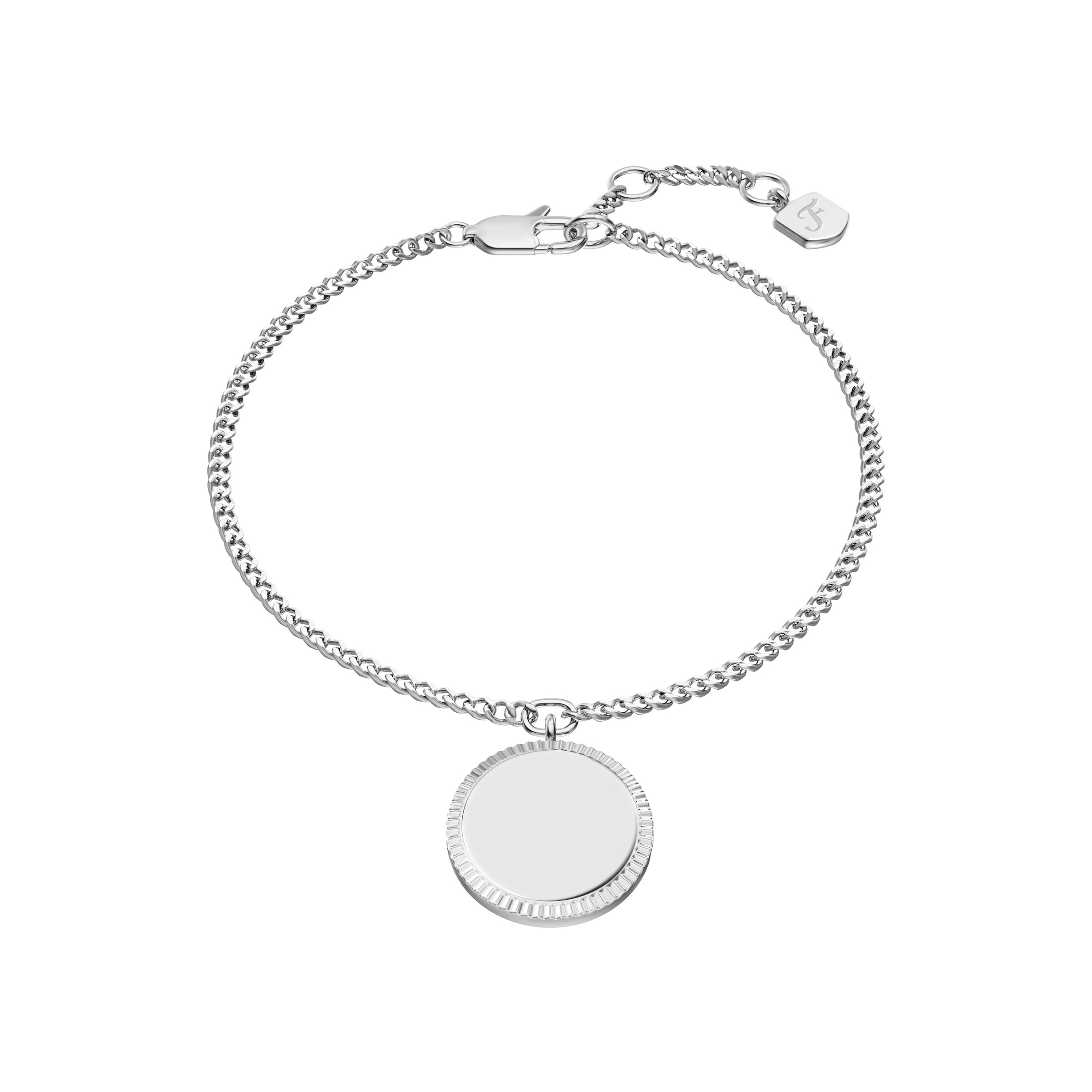 Fossil Armband »Schmuck Geschenk Edelstahl Armschmuck Kreis Scheibe Ellis«