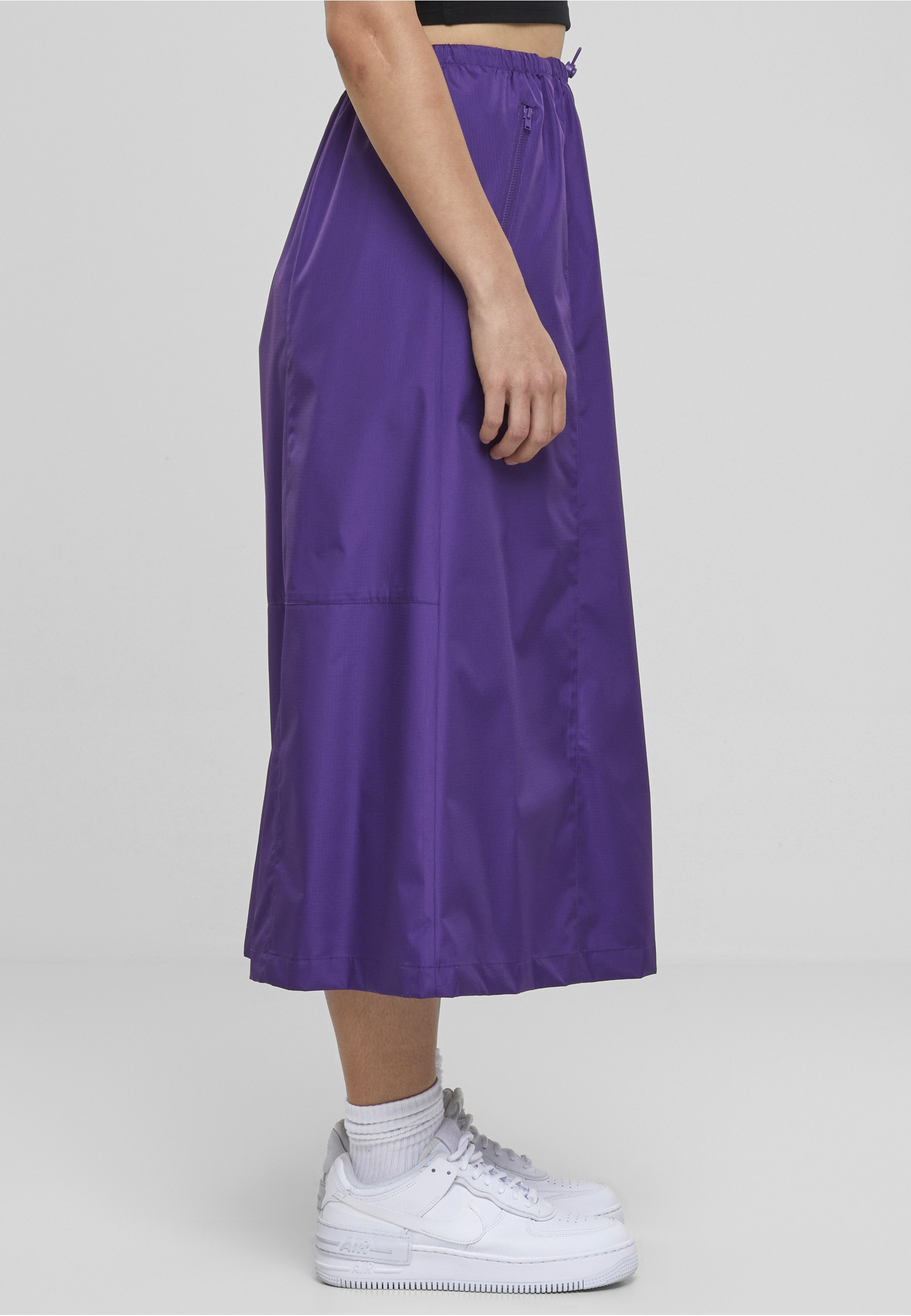 URBAN CLASSICS Sommerrock »Urban Classics Damen Ladies Ripstop Parachute Midi Skirt« 1 Stk.
