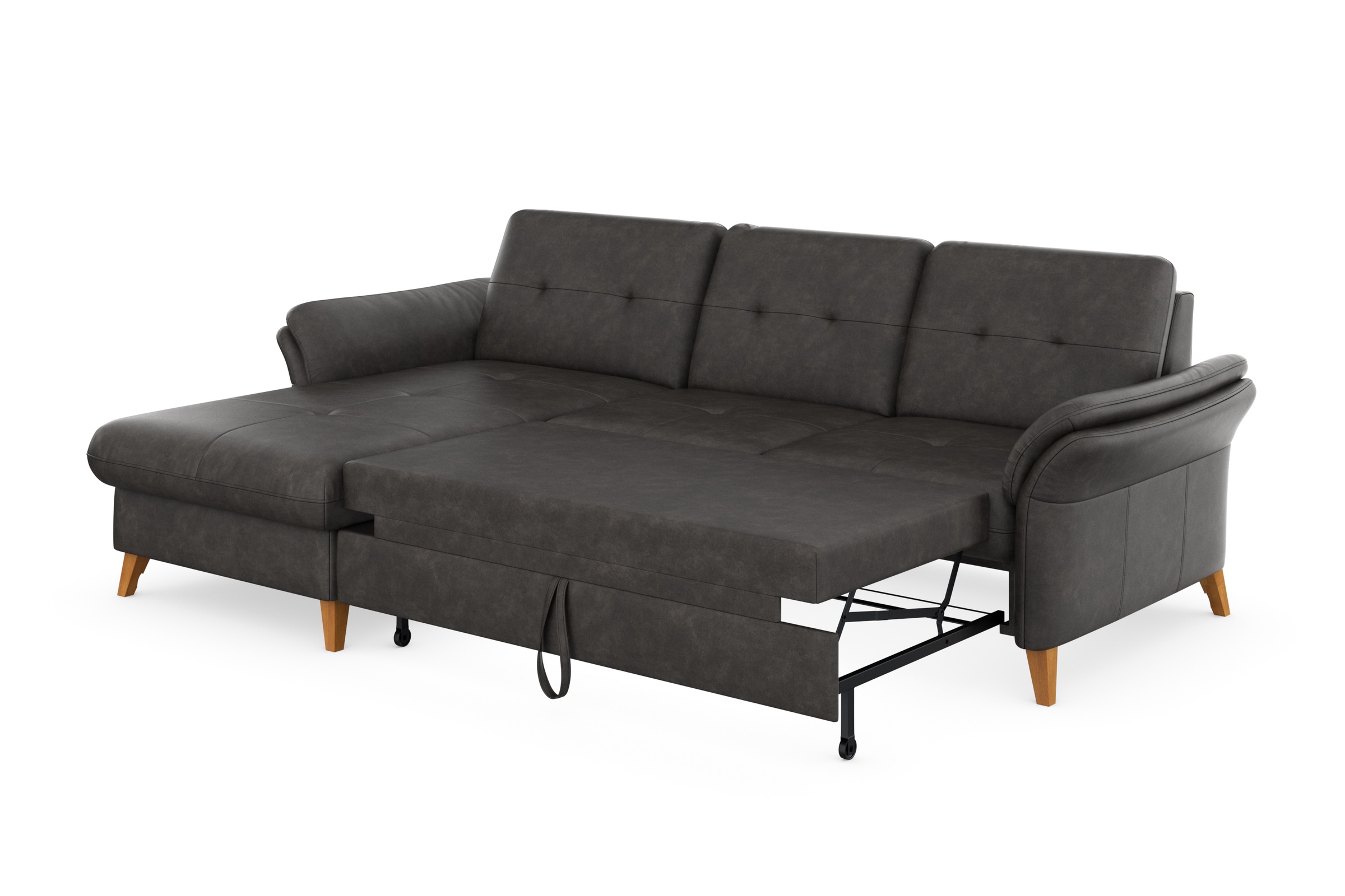 sit&more Ecksofa »Göteborg«, Sitztiefenverstellung und Federkern, wahlweise mit Bettfunktion