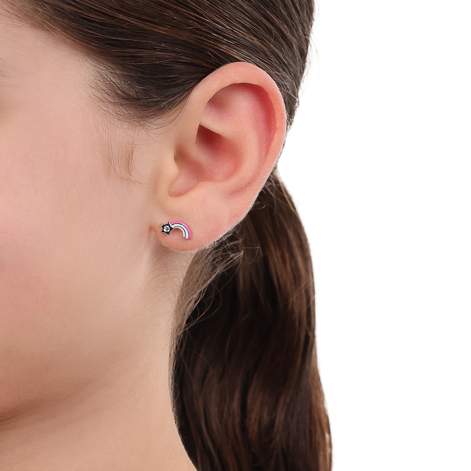 Prinzessin Lillifee Paar Ohrstecker »Sternschnuppe-Motiv, 2039761«, mit Zirkonia (synth.)