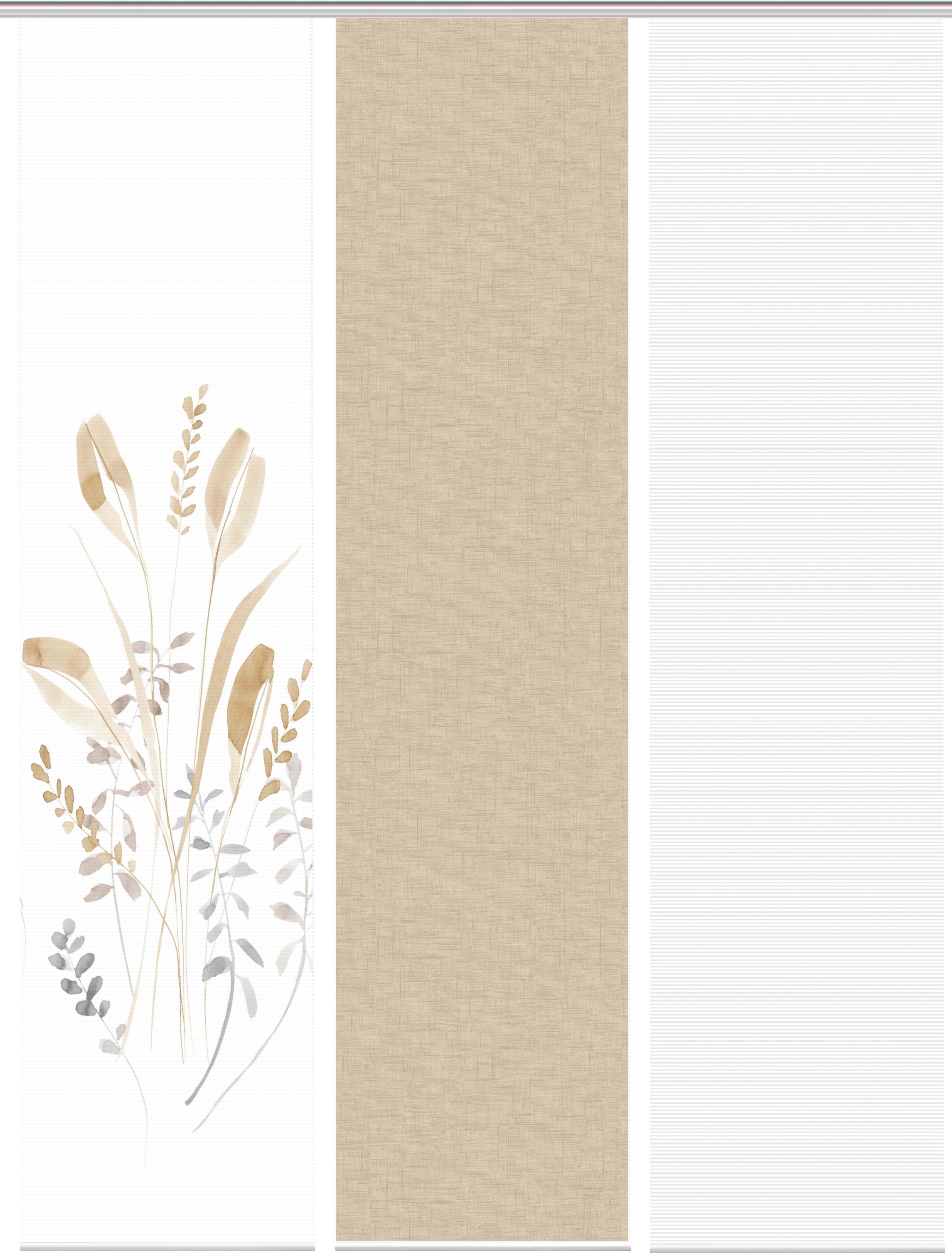 Vision S Schiebegardine »AYENE 3er SET« Paneelwagen 3 Stk. tlg. Schiebevorhang Digidruck 3er Set AYENE