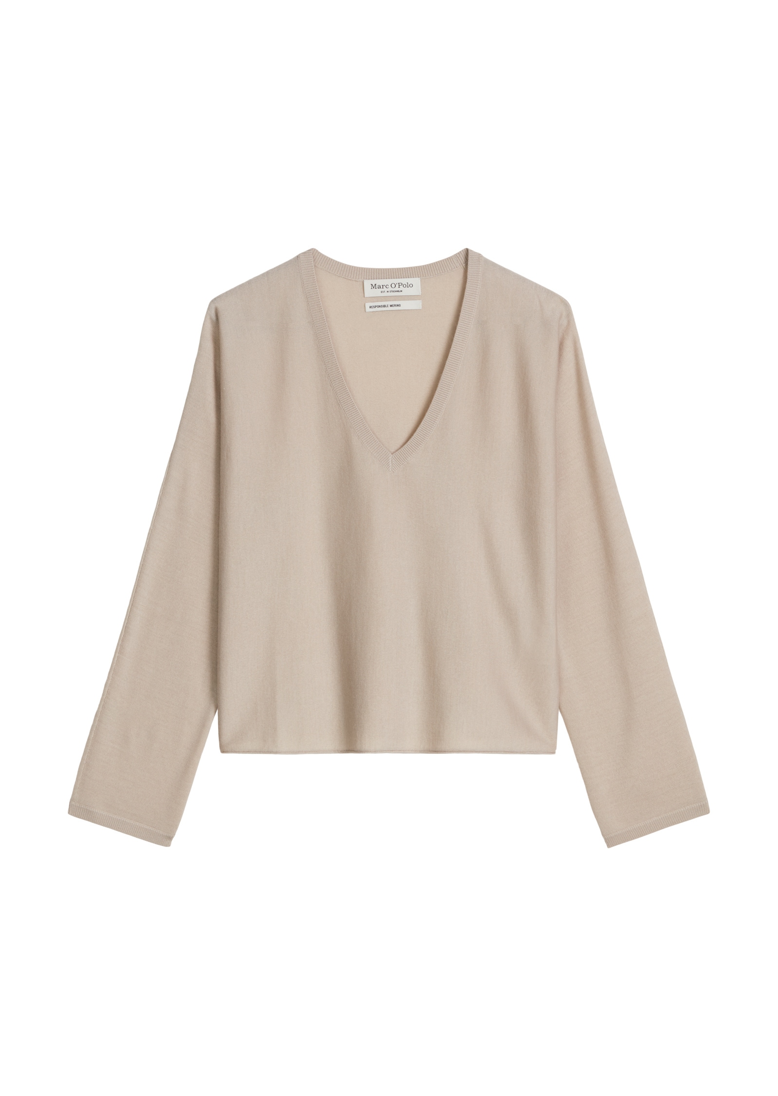 Marc O'Polo Strickpullover »aus Merinowolle-Viskose-Mix«