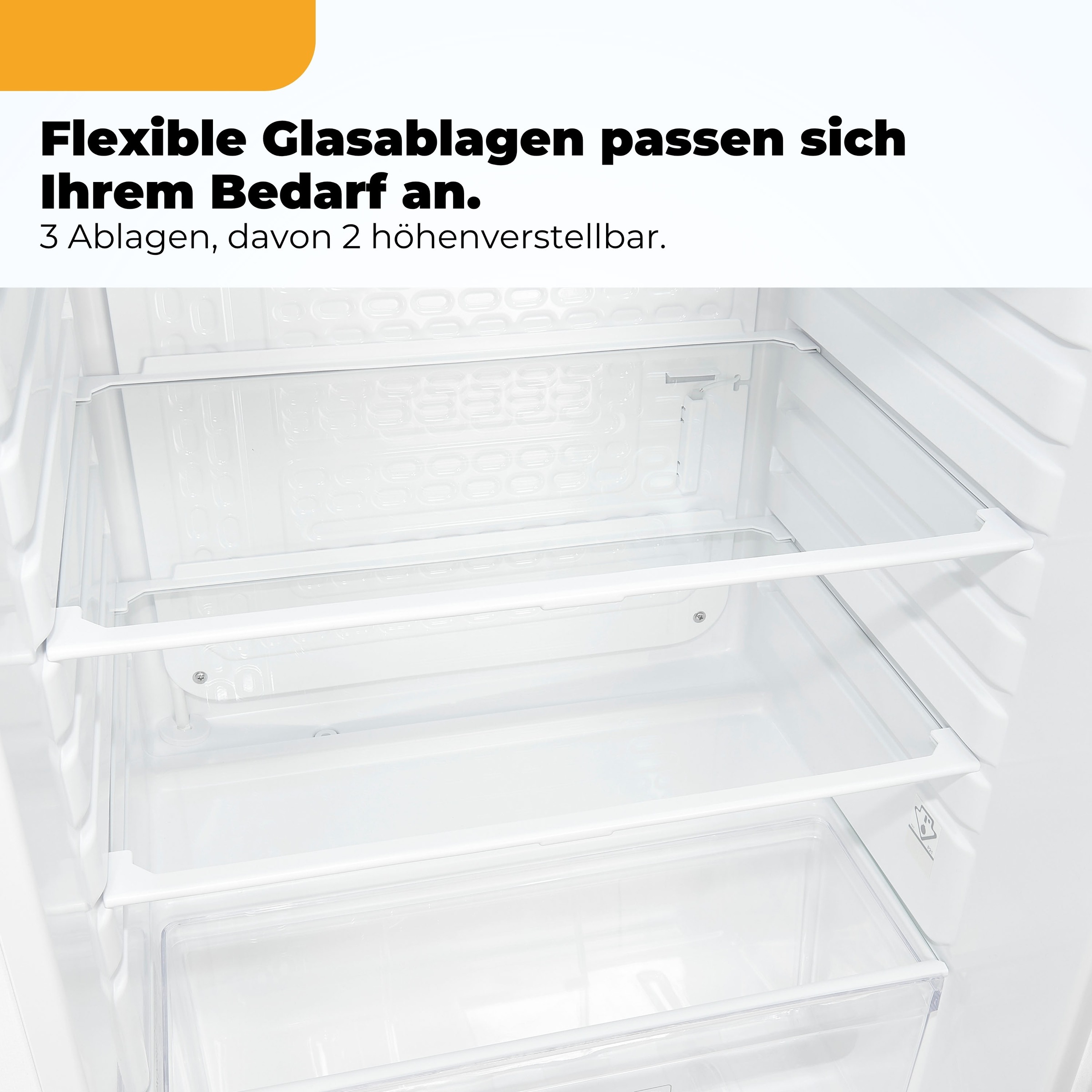 exquisit Kühlschrank »KS16-V-040C inoxlook« 85 cm hoch 55 cm breit Helles LED-Licht für optimale Innenraumbeleuchtung