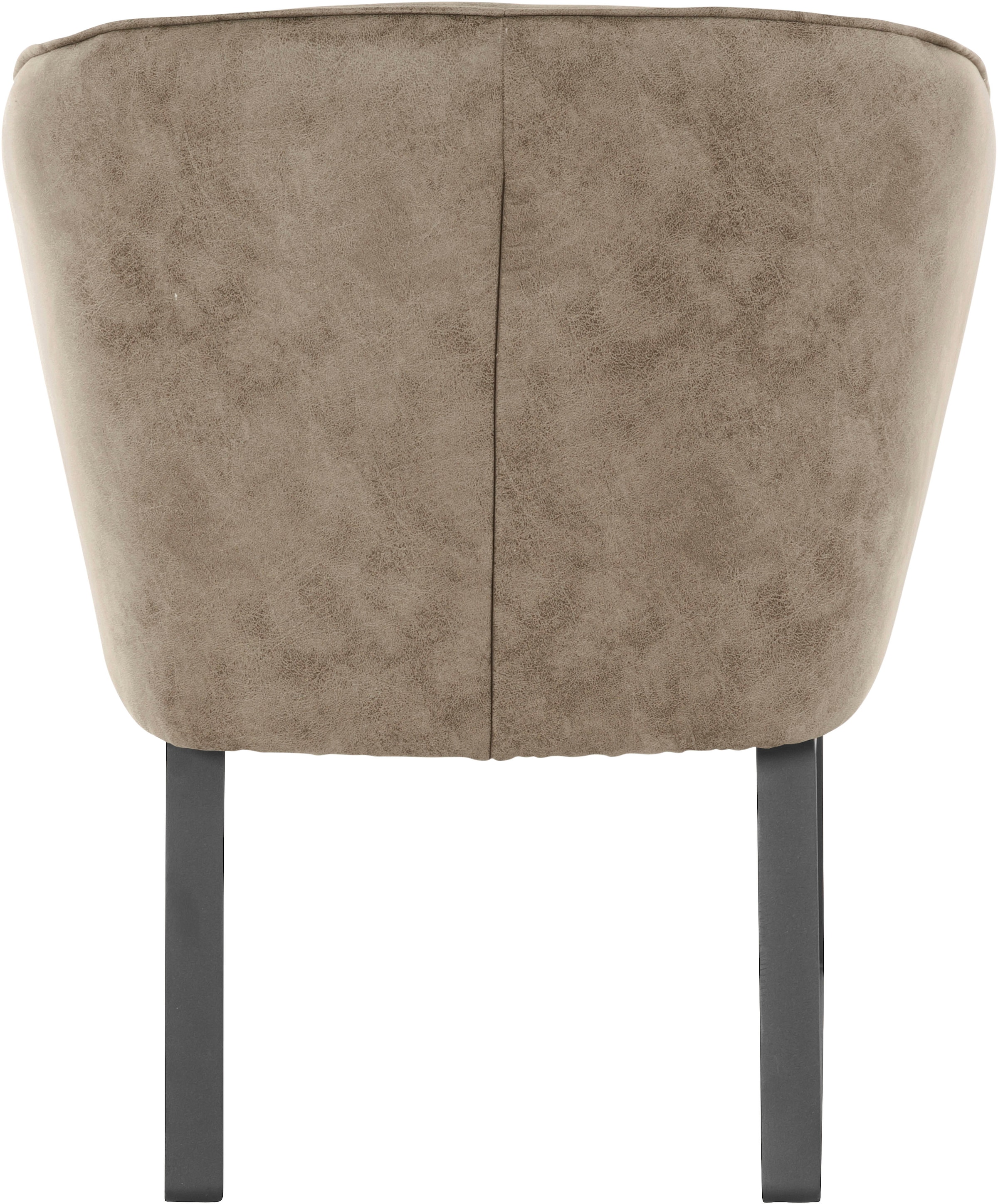 exxpo - sofa fashion Sessel »Americano, Loungesessel«, mit Keder und Metallfüßen, Bezug in verschiedenen Qualitäten, 1 Stck.