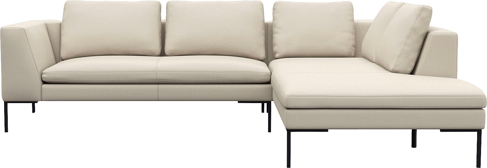 FLEXLUX Ecksofa "Loano, superbequemer Sitzkomfort durch Kaltschaum im Sitz" günstig online kaufen