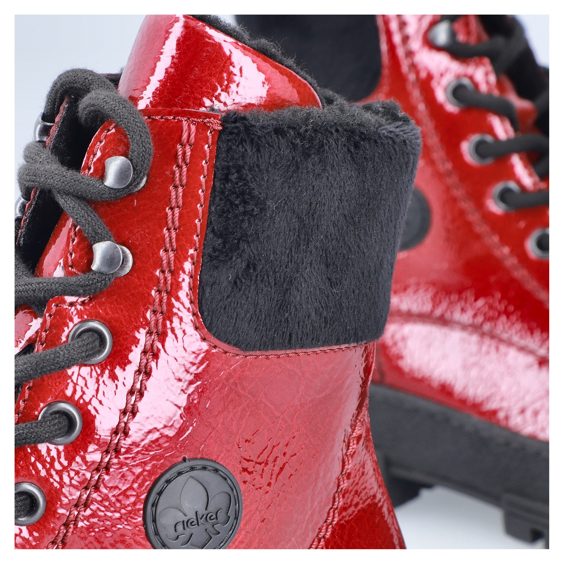Rieker Winterstiefelette, Plateauboots, Winterboots mit Innenreißverschluss, bequeme Form