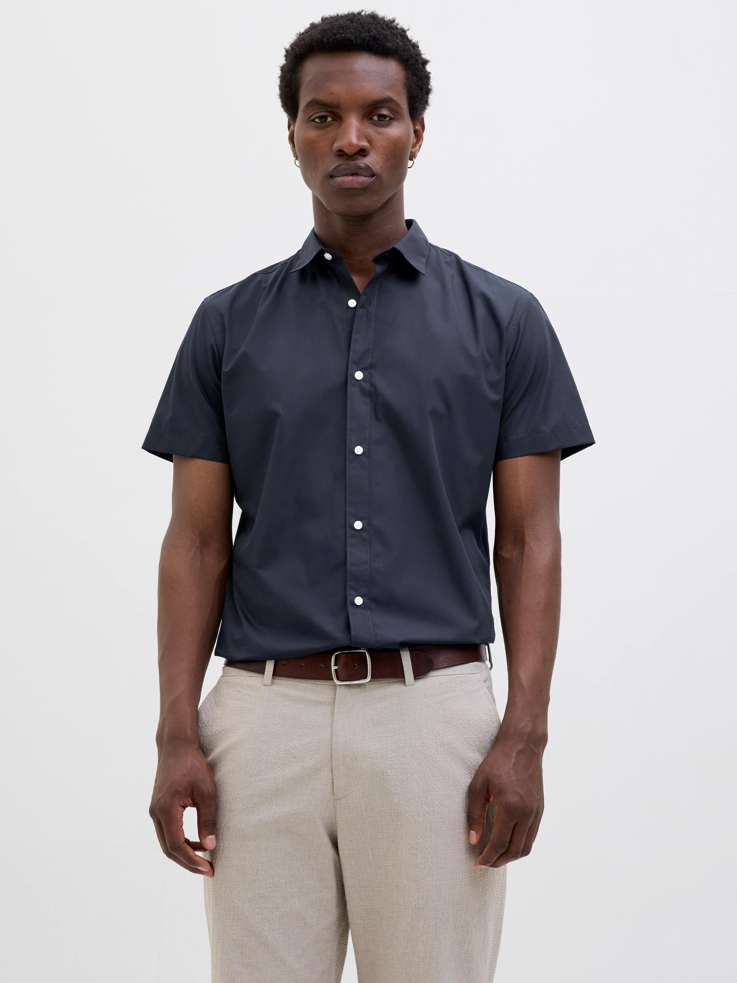 Jack & Jones Kurzarmhemd "JJJOE SHIRT SS PLAIN" günstig online kaufen