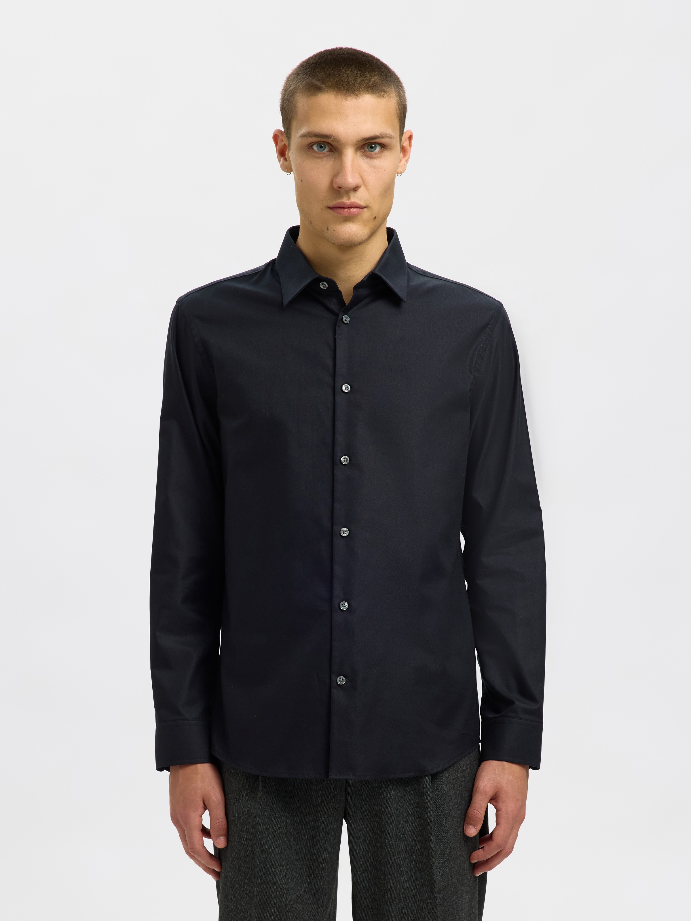 SELECTED HOMME Langarmhemd "SLHSLIMCLARK SHIRT LS NOOS" günstig online kaufen