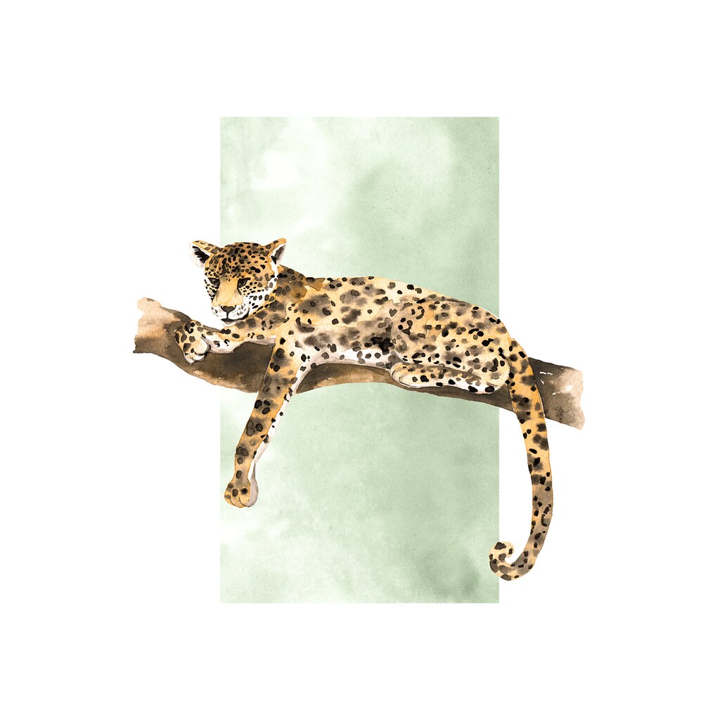 Komar Poster »Lazy Leopard«, (1 St.)
