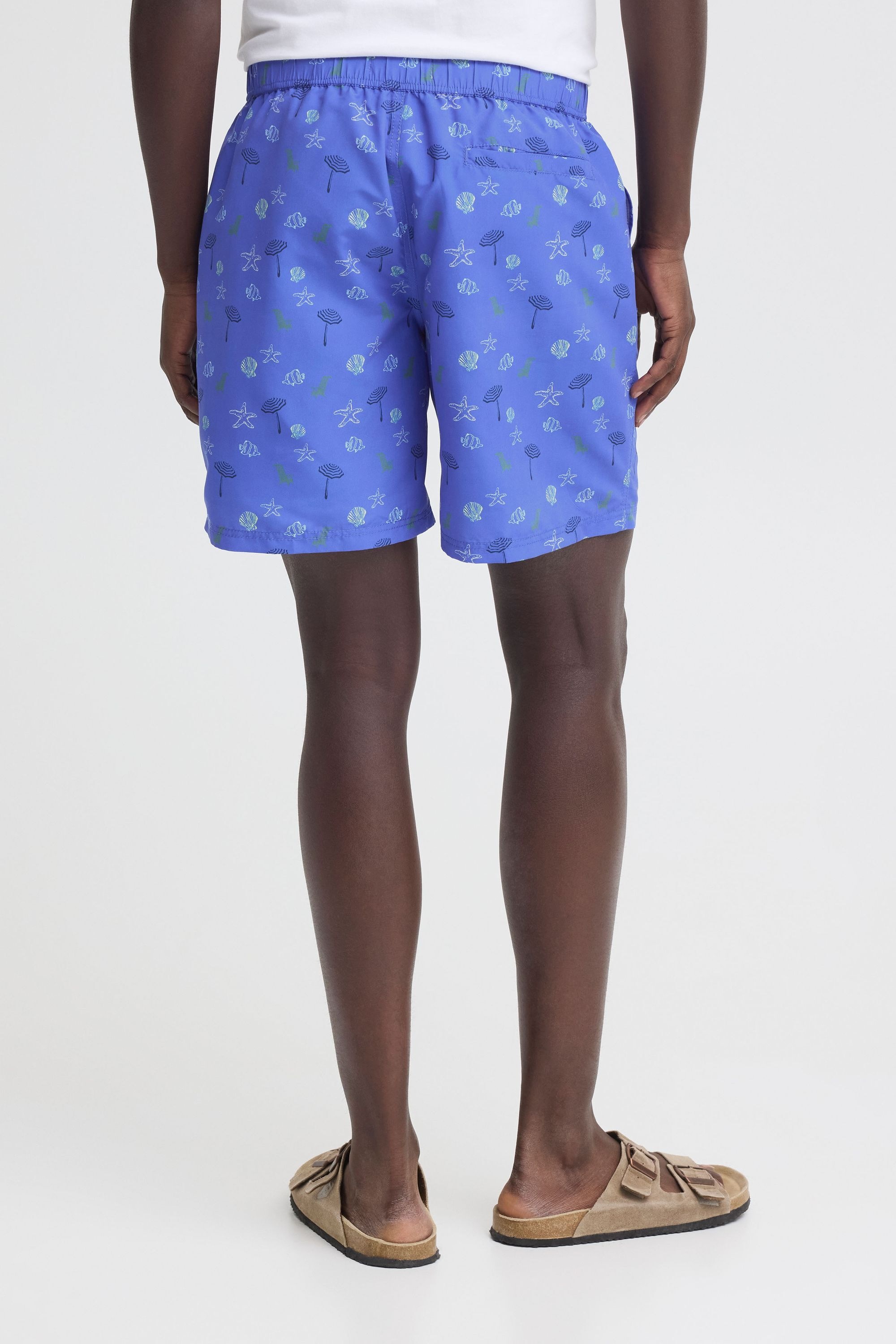 Blend Badeshorts »BHRingwar« Gemusterte Badeshorts mit elastischem Bund und Kordelzug