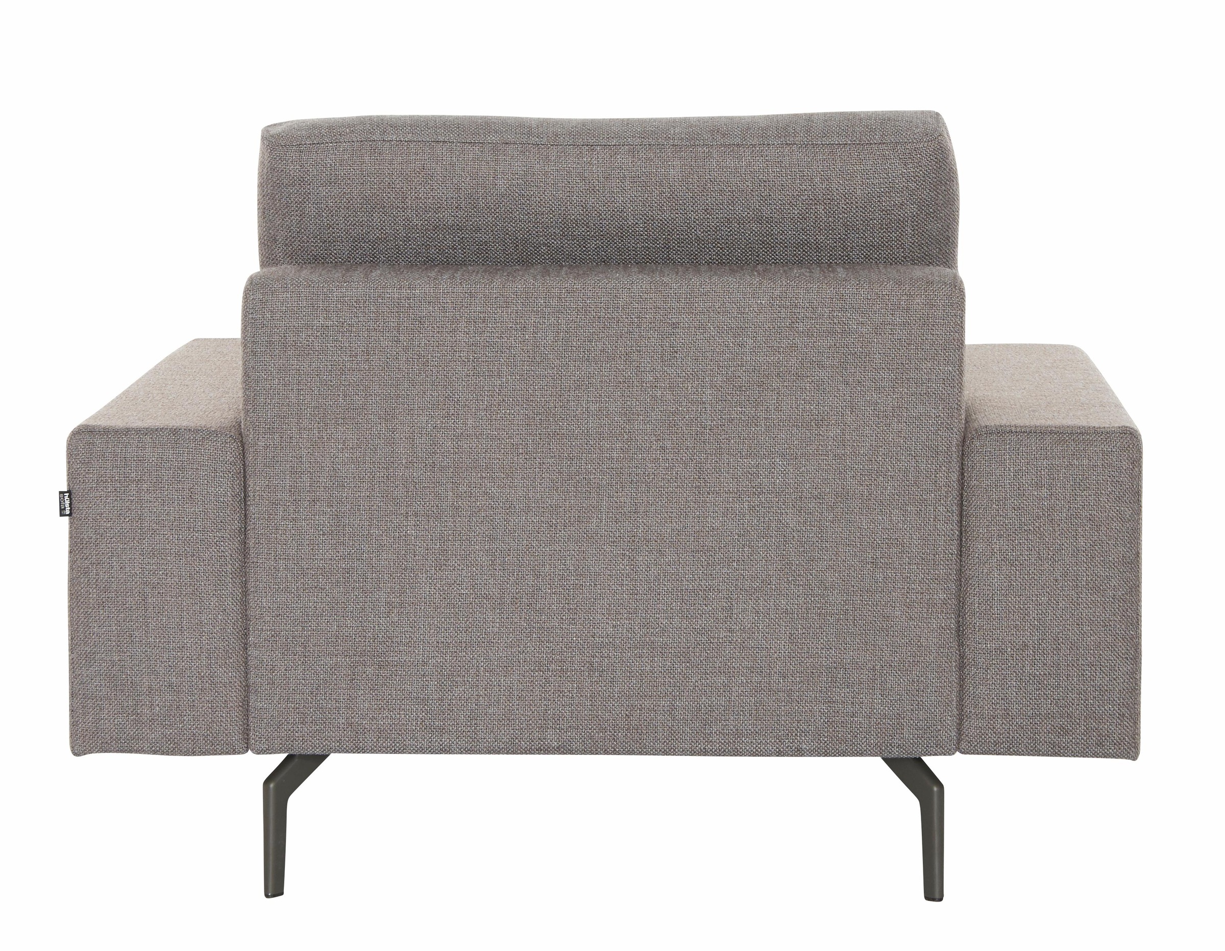 Creation BY ROLF BENZ Sessel »CR.450, Designsessel, Loungesessel«, Armlehne breit niedrig, Alugussfüße in umbragrau, Breite 120 cm