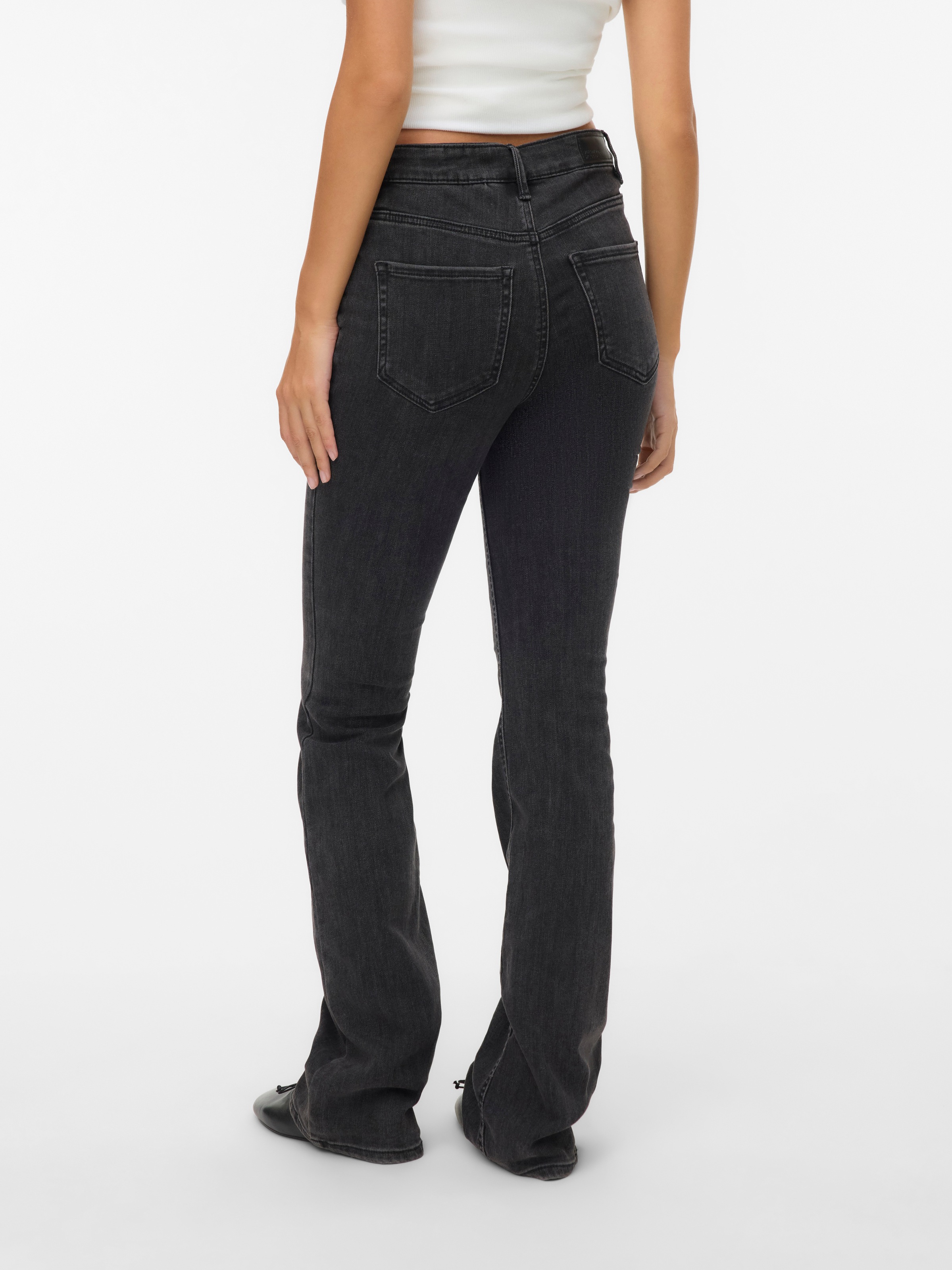 Vero Moda Bootcut-Jeans "VMFLASH MR FLARED JEANS LI170 GA NOOS" Baumwollmis günstig online kaufen
