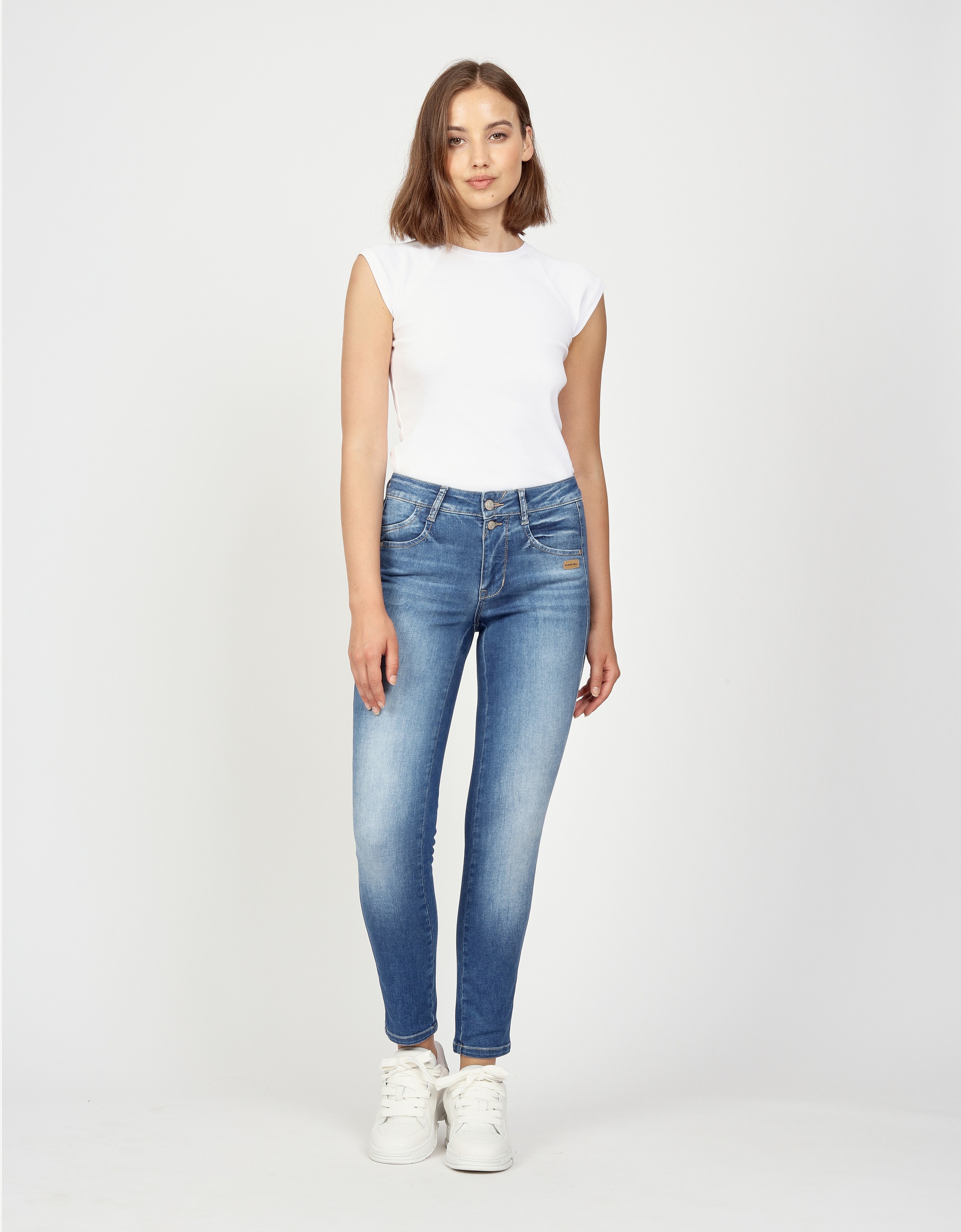 GANG Slim-fit-Jeans "GANG Jeans Slim Fit 94SANA CROPPED" günstig online kaufen
