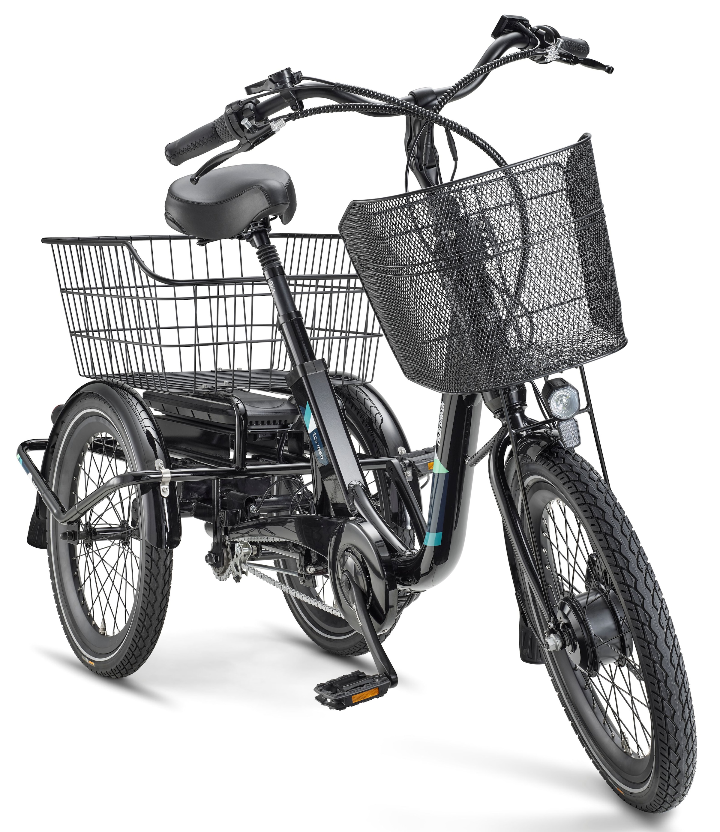 Telefunken »TC550« 3 Gang Shimano Nexus Schaltwerk Nabenschaltung Frontmotor 250 W tiefer Einstieg, Pedelec, inkl. Einkaufskorb