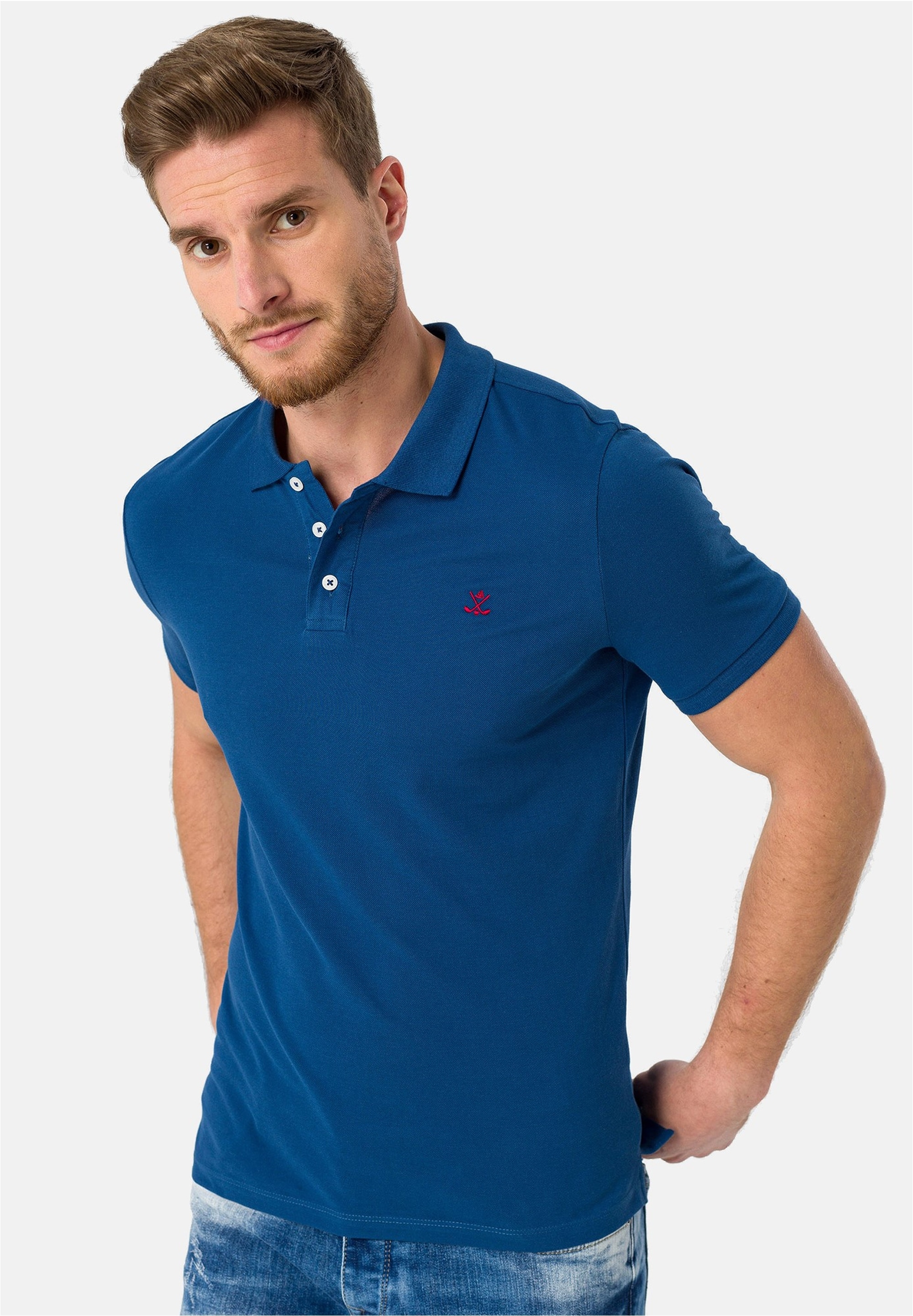 SIR RAYMOND TAILOR Poloshirt »Wheaton«, (1 tlg.), mit klassischem Kragen und kurzer Knopfleiste