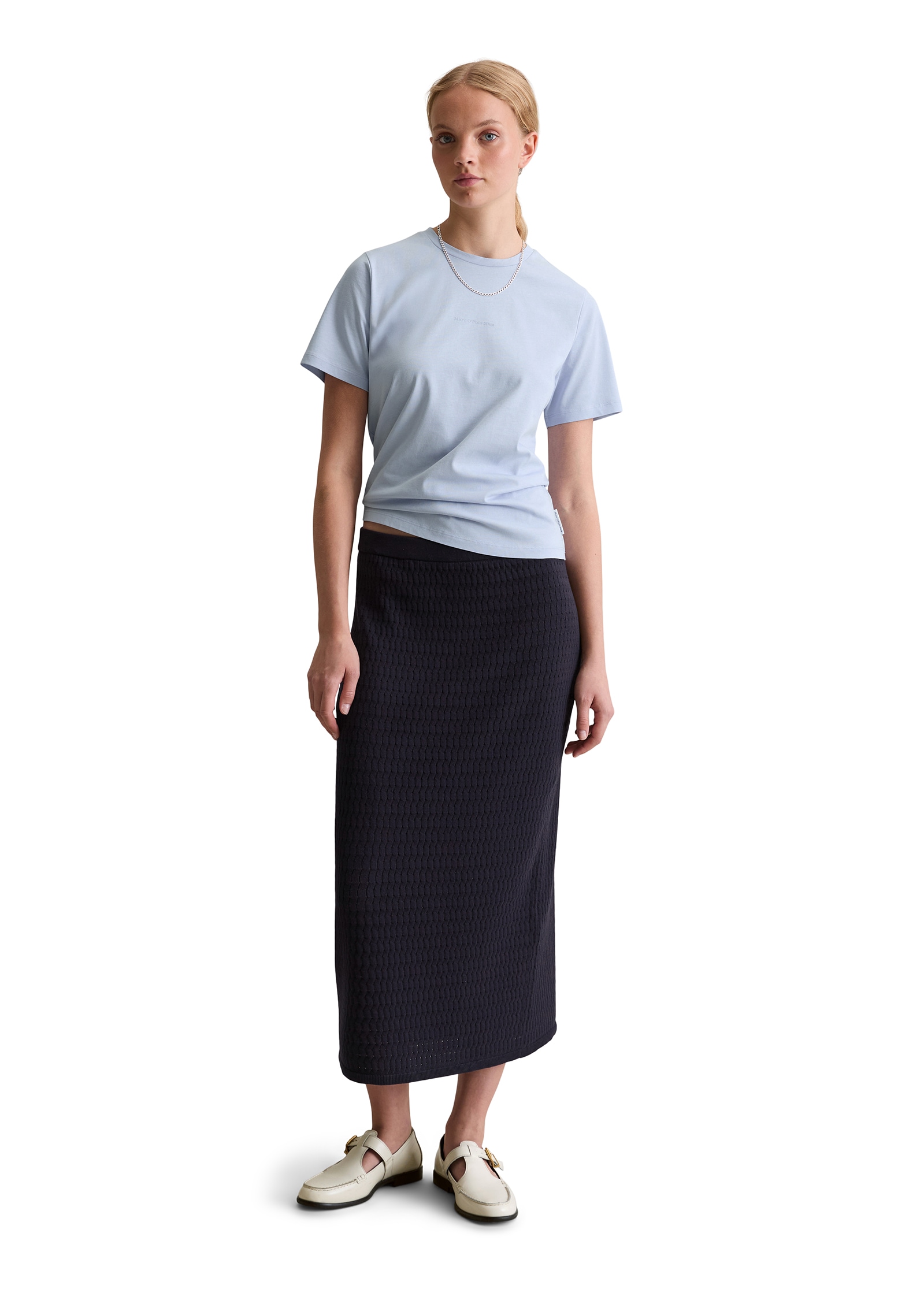 Marc O'Polo DENIM T-Shirt, Basic, kleiner Markenprint, reugular fit