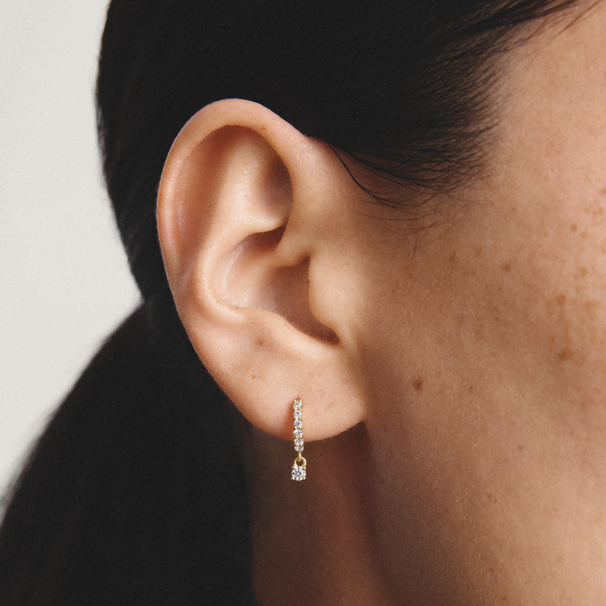 THOMAS SABO Paar Creolen »mit Anhänger« mit Zirkonia (synth.)