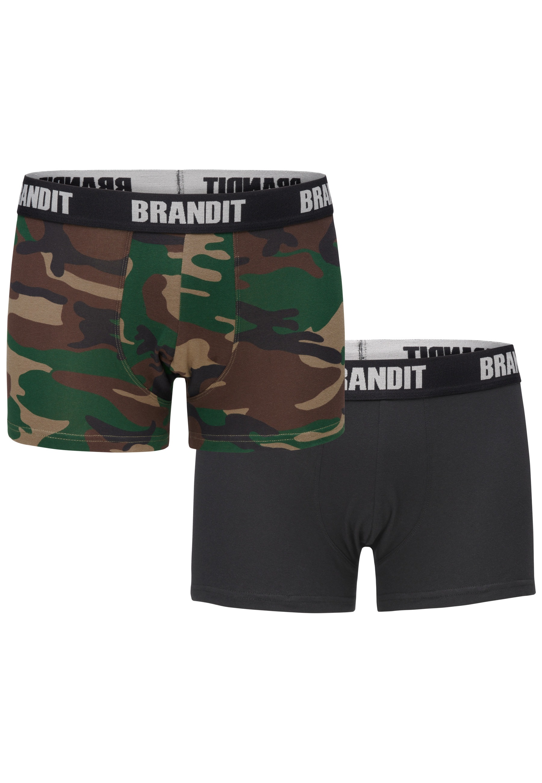 Brandit Boxershorts "Brandit Herren Boxershorts Logo 2er Pack" 1 Stk. günstig online kaufen