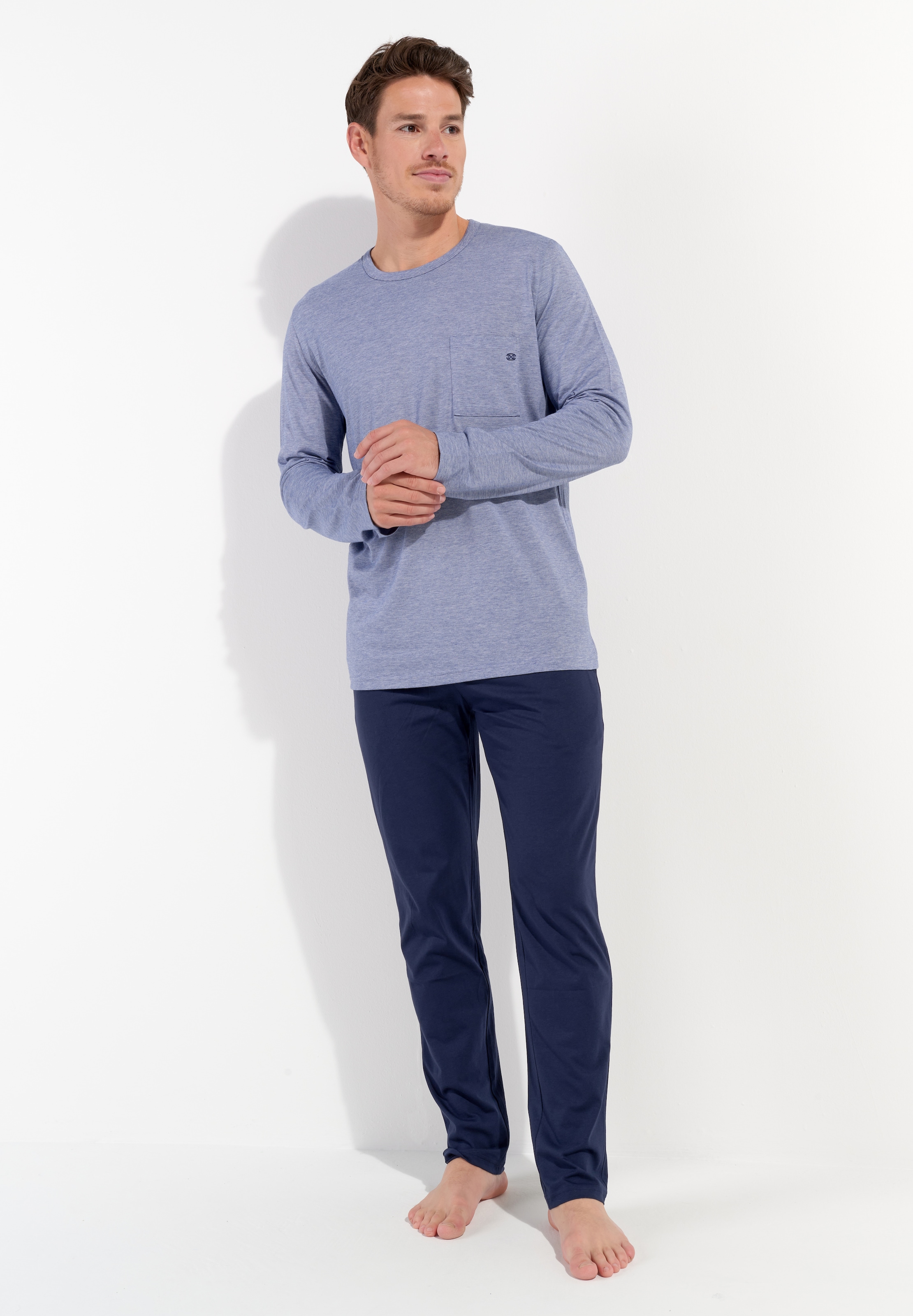 Hom Pyjama "Modal Comfort" 2 tlg, langärmelig, weich, bequem, Brusttasche, günstig online kaufen