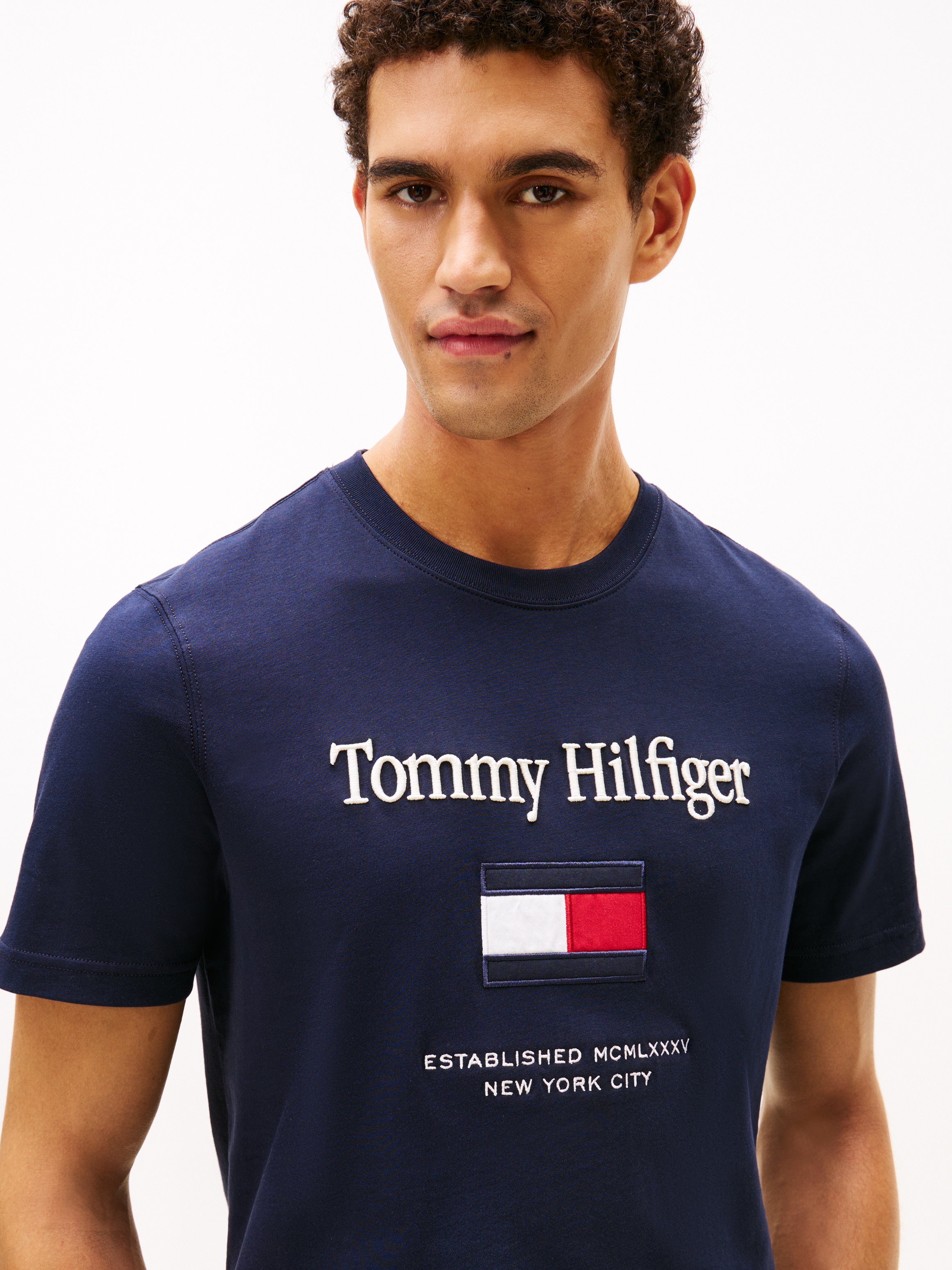 Tommy Hilfiger T-Shirt »TOMMY EMBRO FLAG«