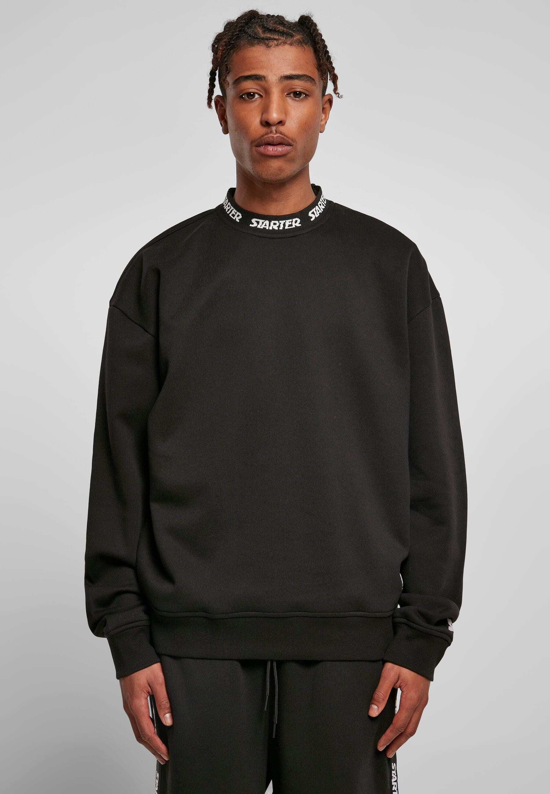 Starter Black Label Rundhalspullover »Starter Black Label Herren Starter Jaquard Rib Crewneck«