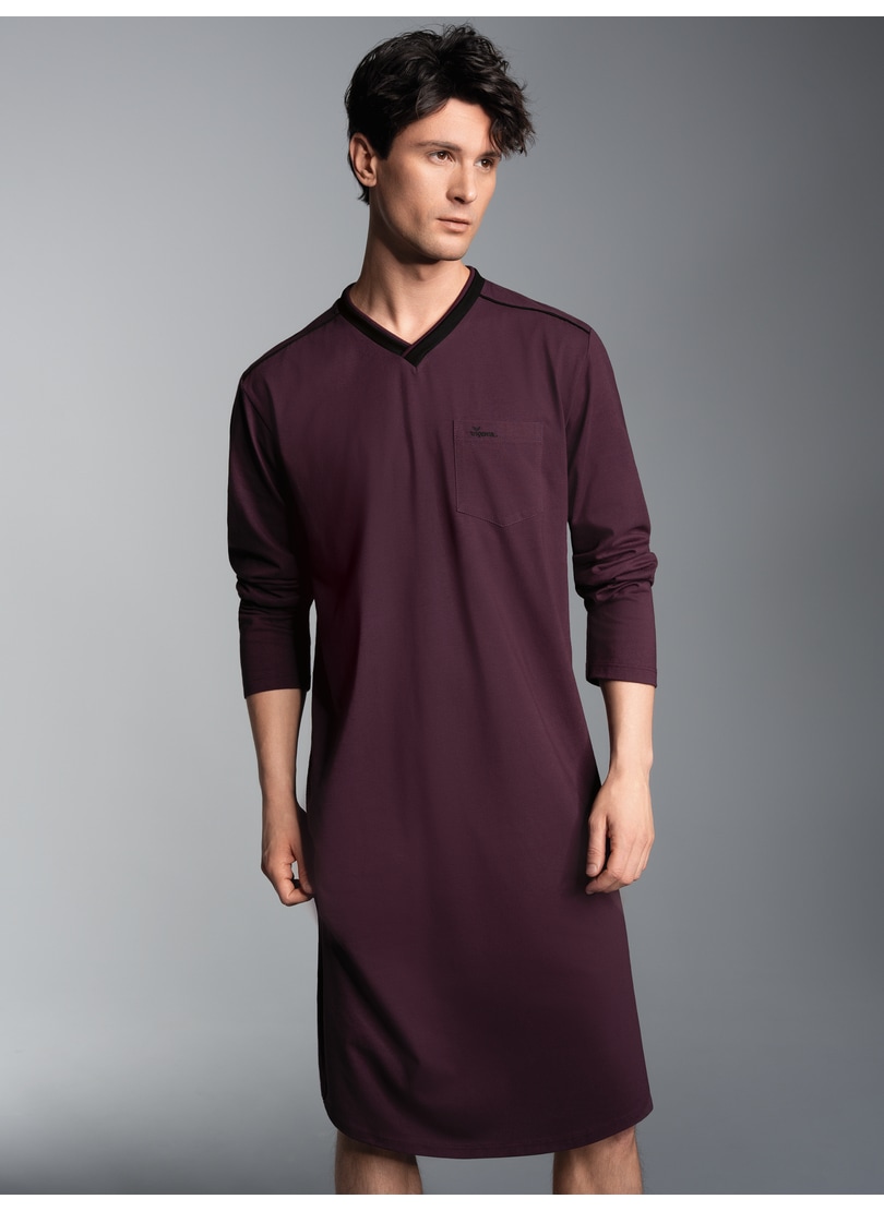 Trigema Pyjama "TRIGEMA Herren-Nachthemd aus Biobaumwolle (kbA)", 1 Stk. günstig online kaufen