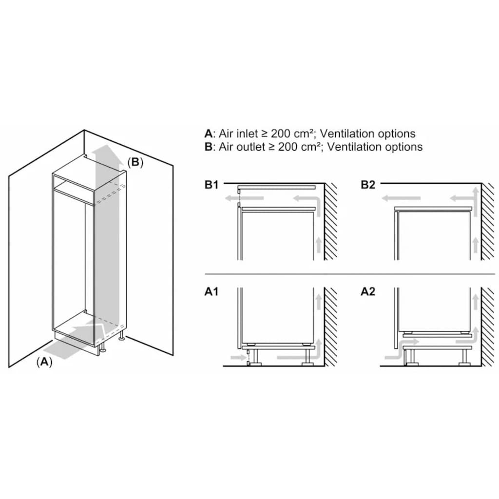 NEFF Einbaukühlschrank »KI2221SE0«, KI2221SE0, 87,4 cm hoch, 54,1 cm breit