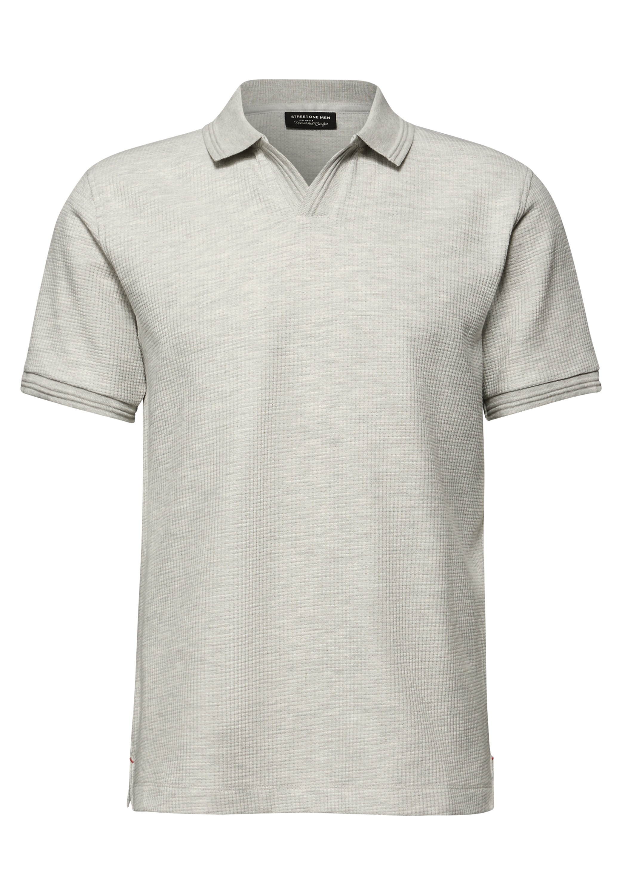 STREET ONE MEN Poloshirt aus Baumwolle mit Stretchante