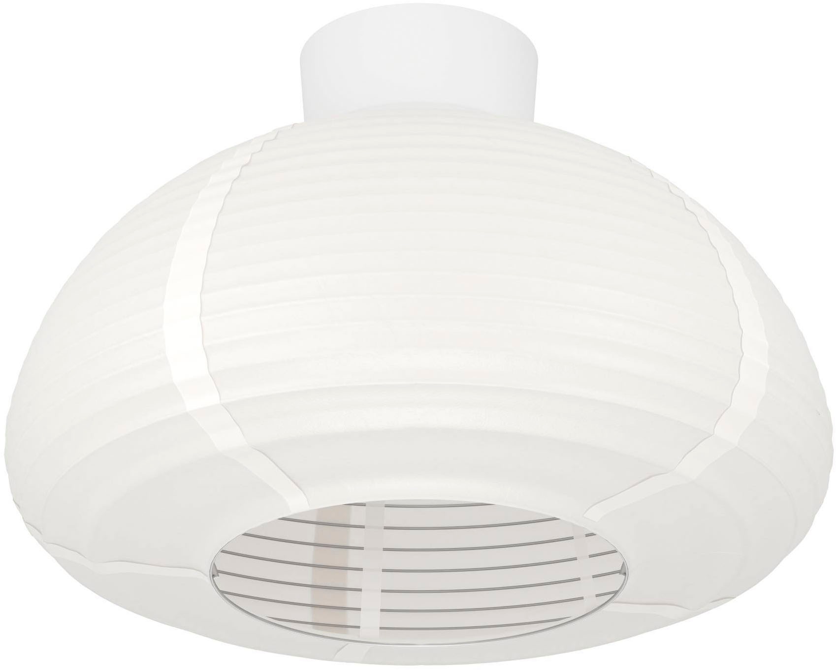 EGLO Deckenleuchte »Summerhill Deckenlampe 1-fach, Japan-Stil, Holz und Papier, Weiß, E27« E27 1 Stk. Wand-/Deckenleuchte - H24,5 x Ø40 cm - braun - 1X40W exkl.